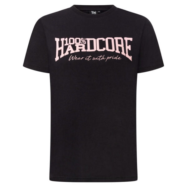 100% Hardcore Girlie Shirt Essential schwarz rosa