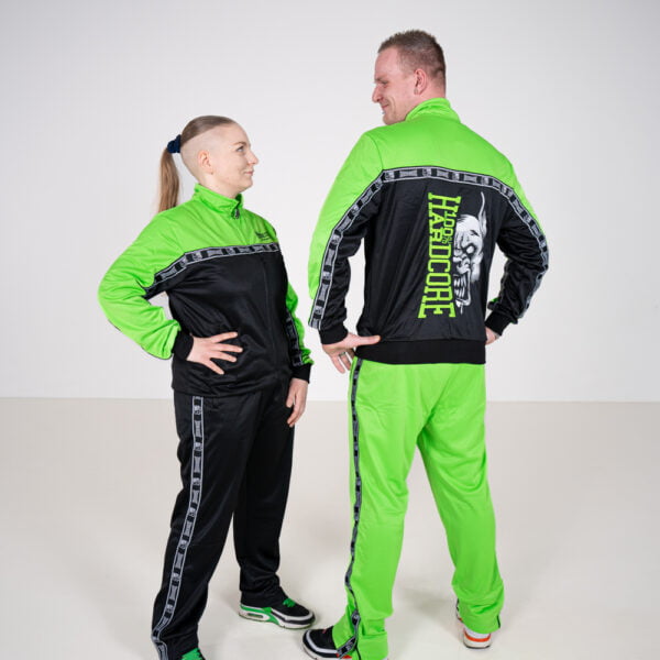 100% Hardcore Trainingsjacke Essential green – Bild 6