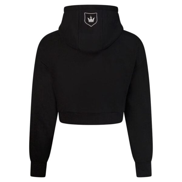 LSTK Cropped Kapuzenpullover Logo Schwarz – Bild 3