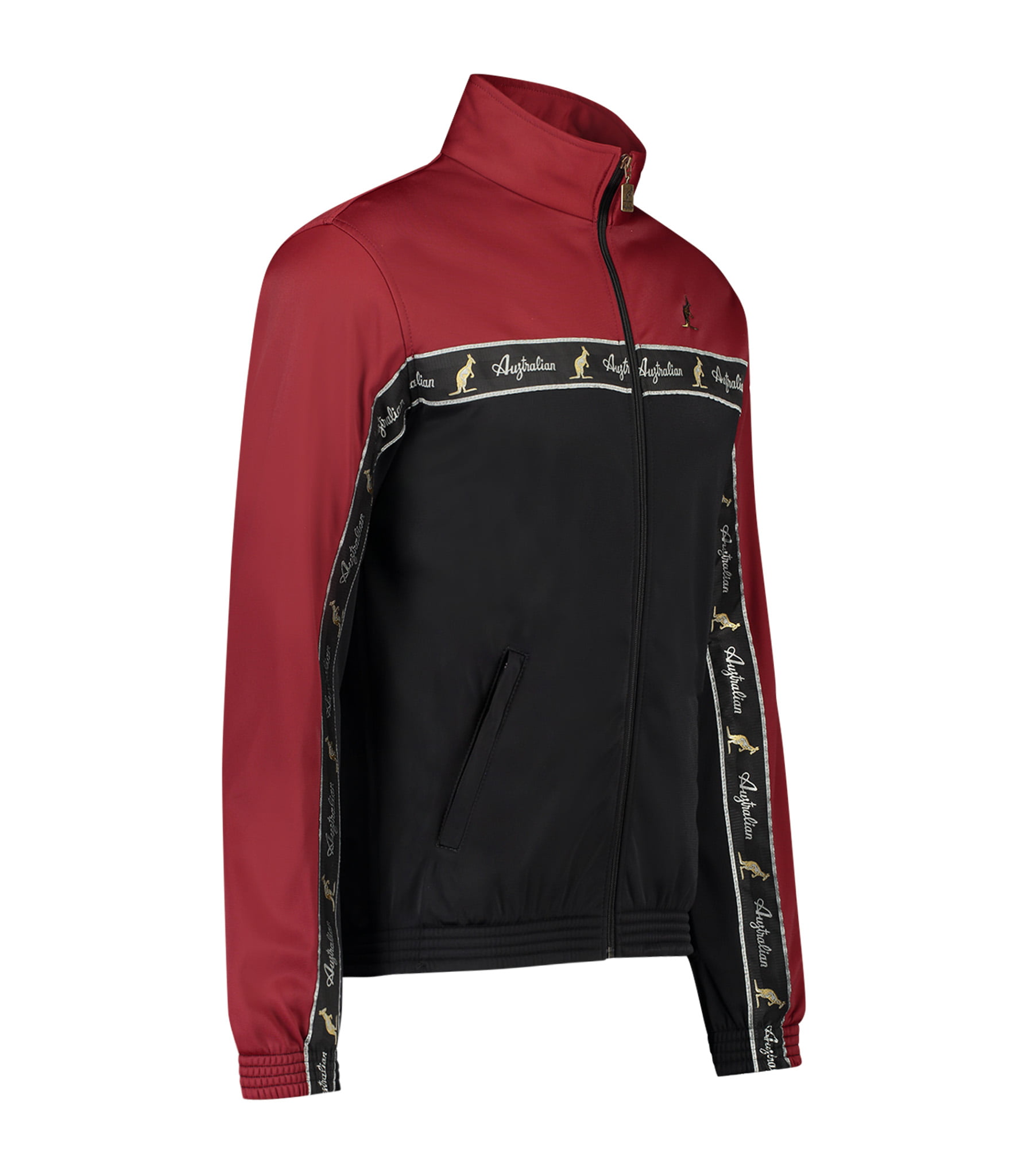 Australian Trainingsjacke Duo Triacetaat Black Banda OLUGC0019BL 031