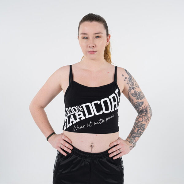 100% Hardcore Girlie Tank Top Essential schwarz weiss – Bild 4