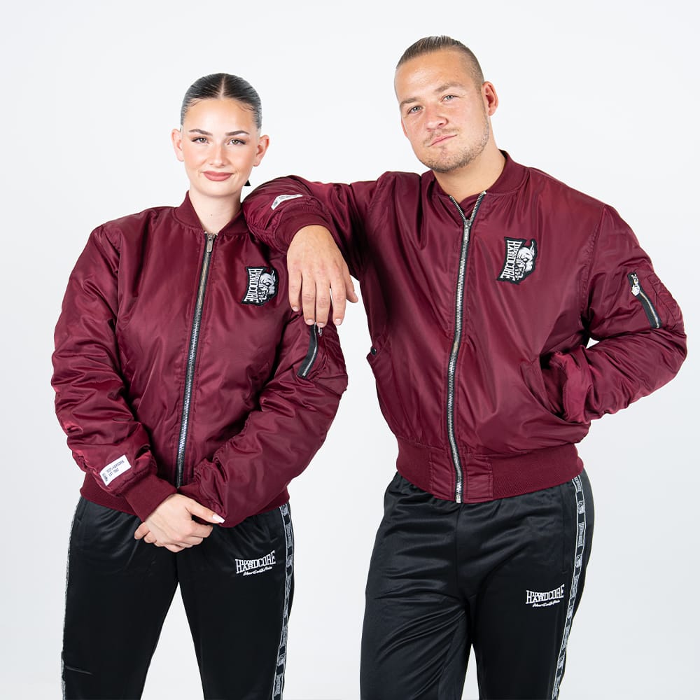 100% Hardcore Bomberjacke Vertical Red – Bild 6