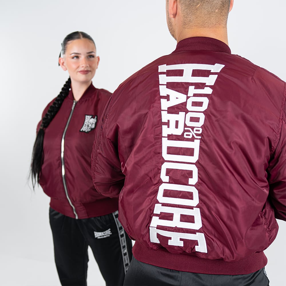 100% Hardcore Bomberjacke Vertical Red – Bild 7