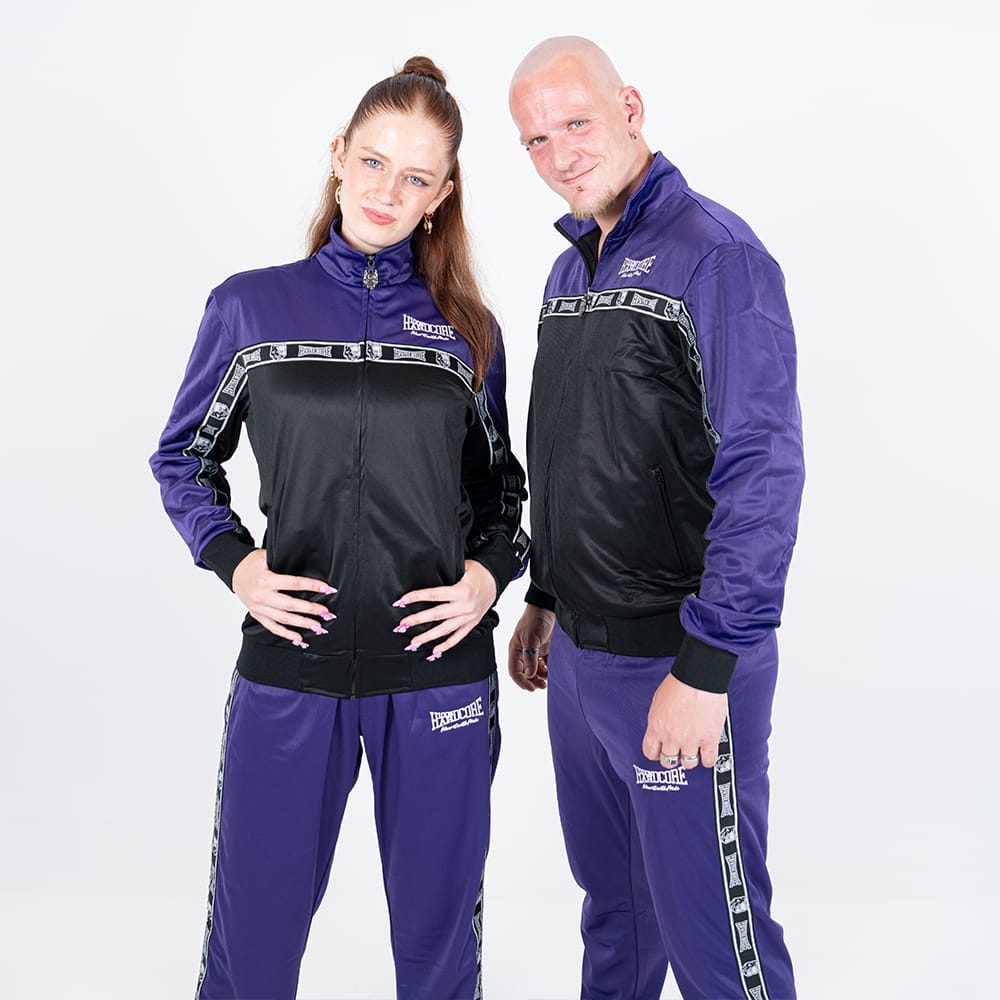 100% Hardcore Trainingsjacke Essential purple – Bild 3