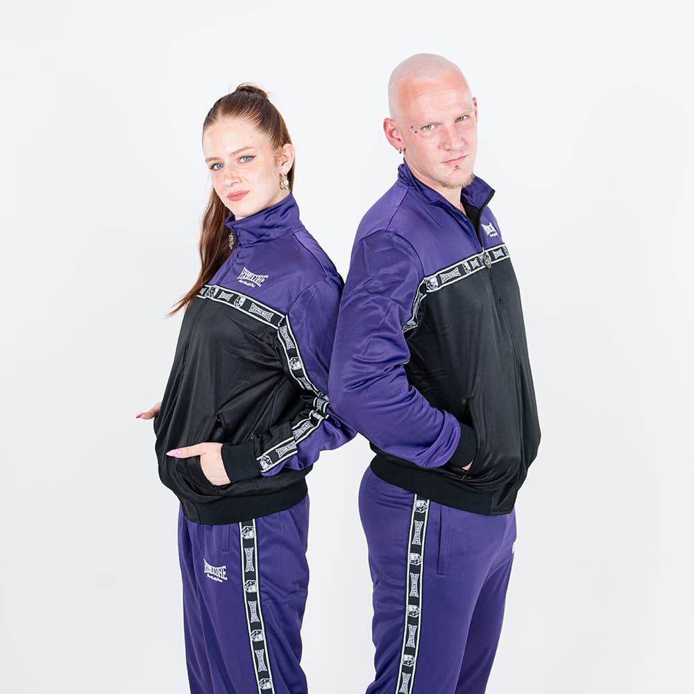 100% Hardcore Trainingsjacke Essential purple – Bild 4