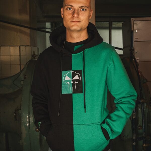 Rotterdam Terror Corps Hoodie Duo grün schwarz – Bild 3