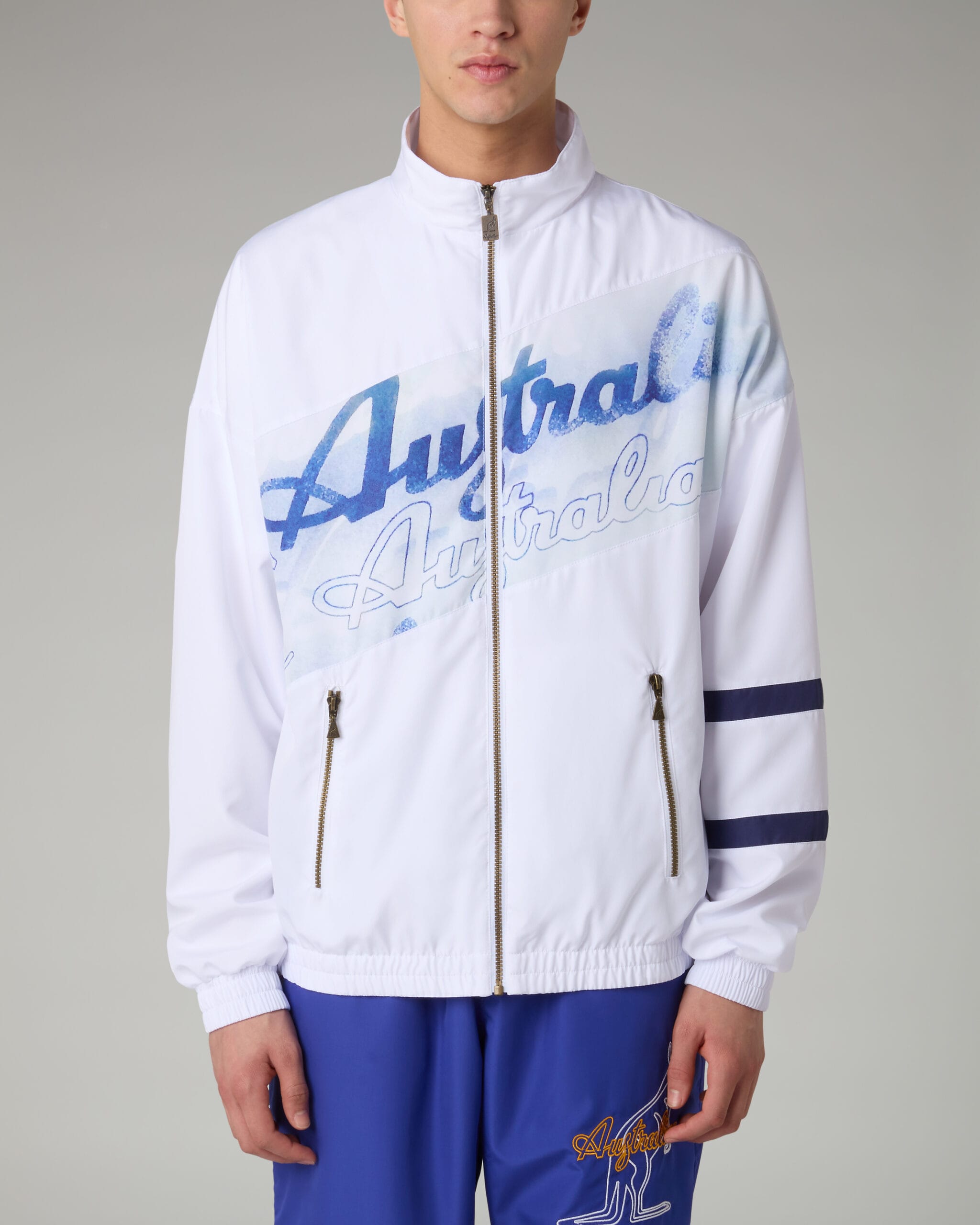 Australian Veste de survêtement Print Smash ARUGC0015 EGO01 BIANCO - Image 3