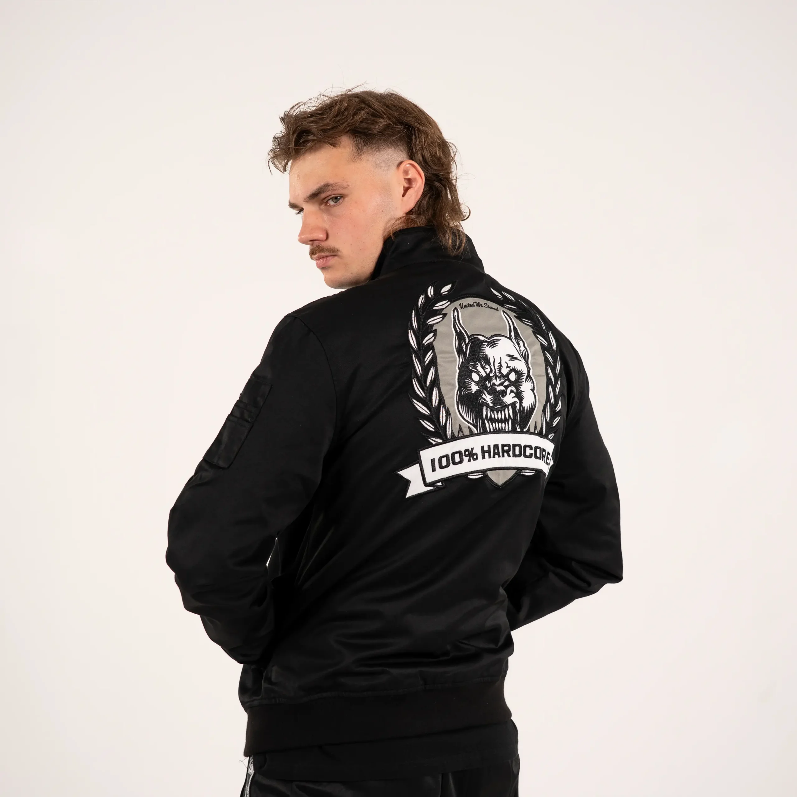 100% Hardcore Harrington Jacket Rage Embleem black - Image 3