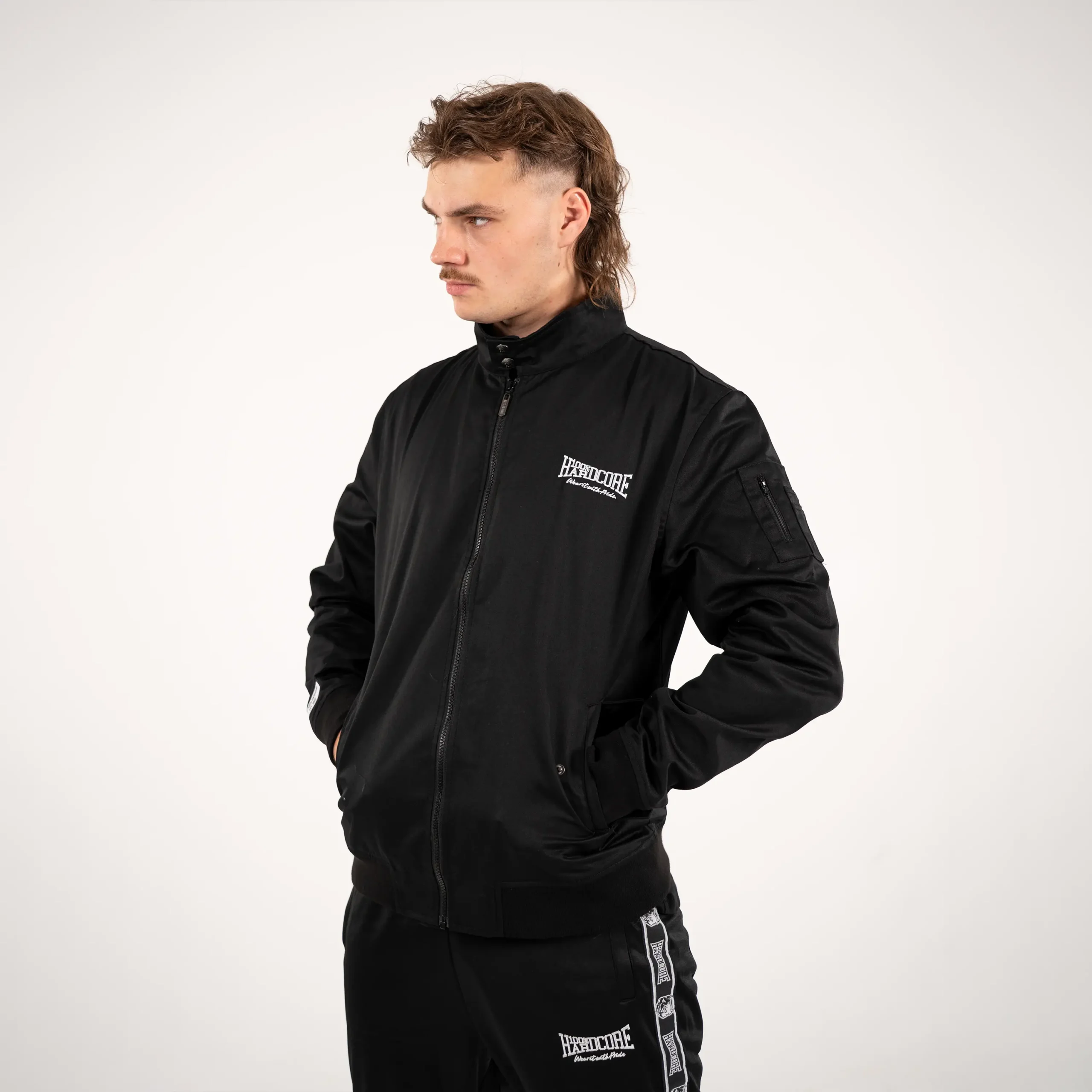 100% Hardcore Harrington Jacket Rage Embleem black - Image 4