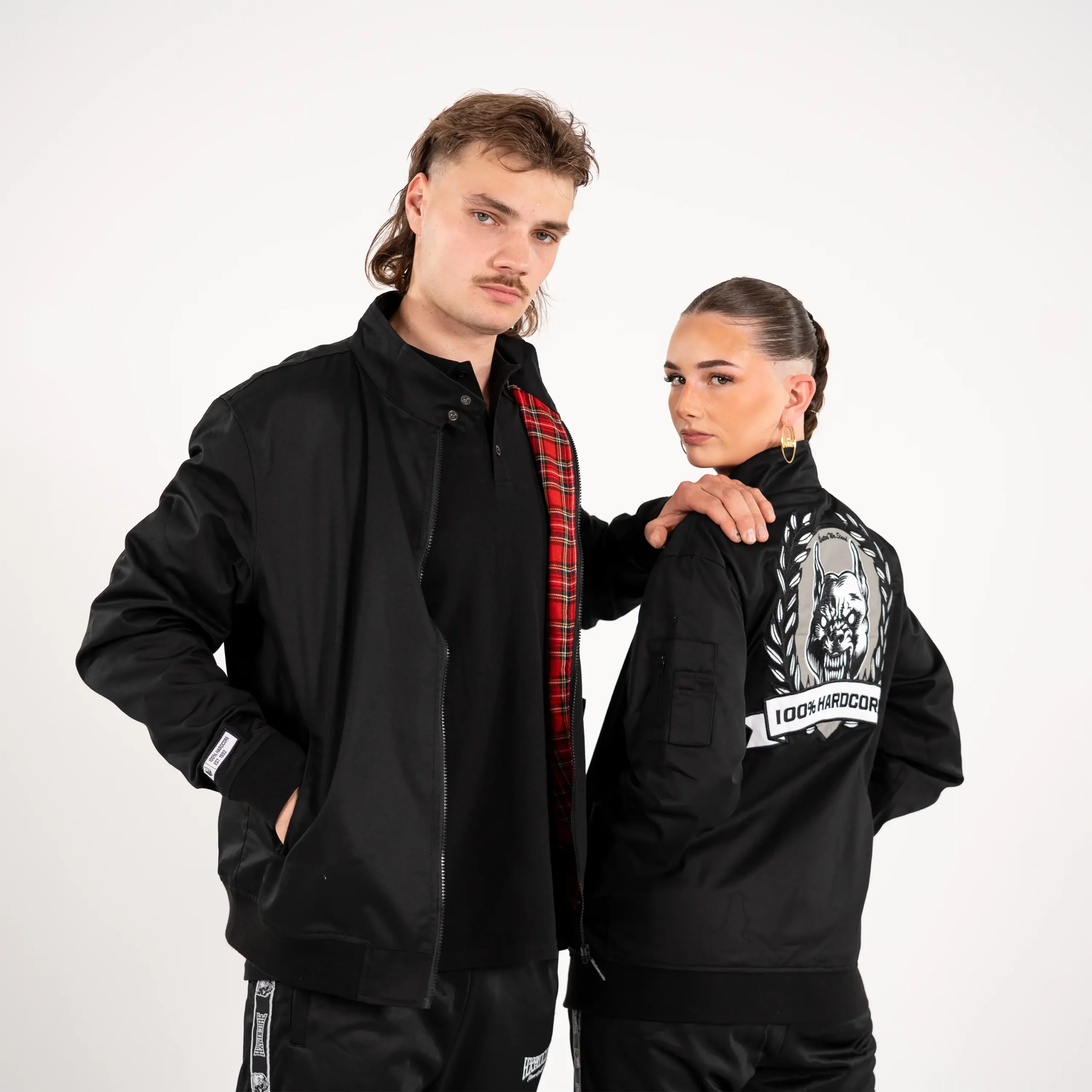 100% Hardcore Harrington Jacket Rage Embleem black - Image 7