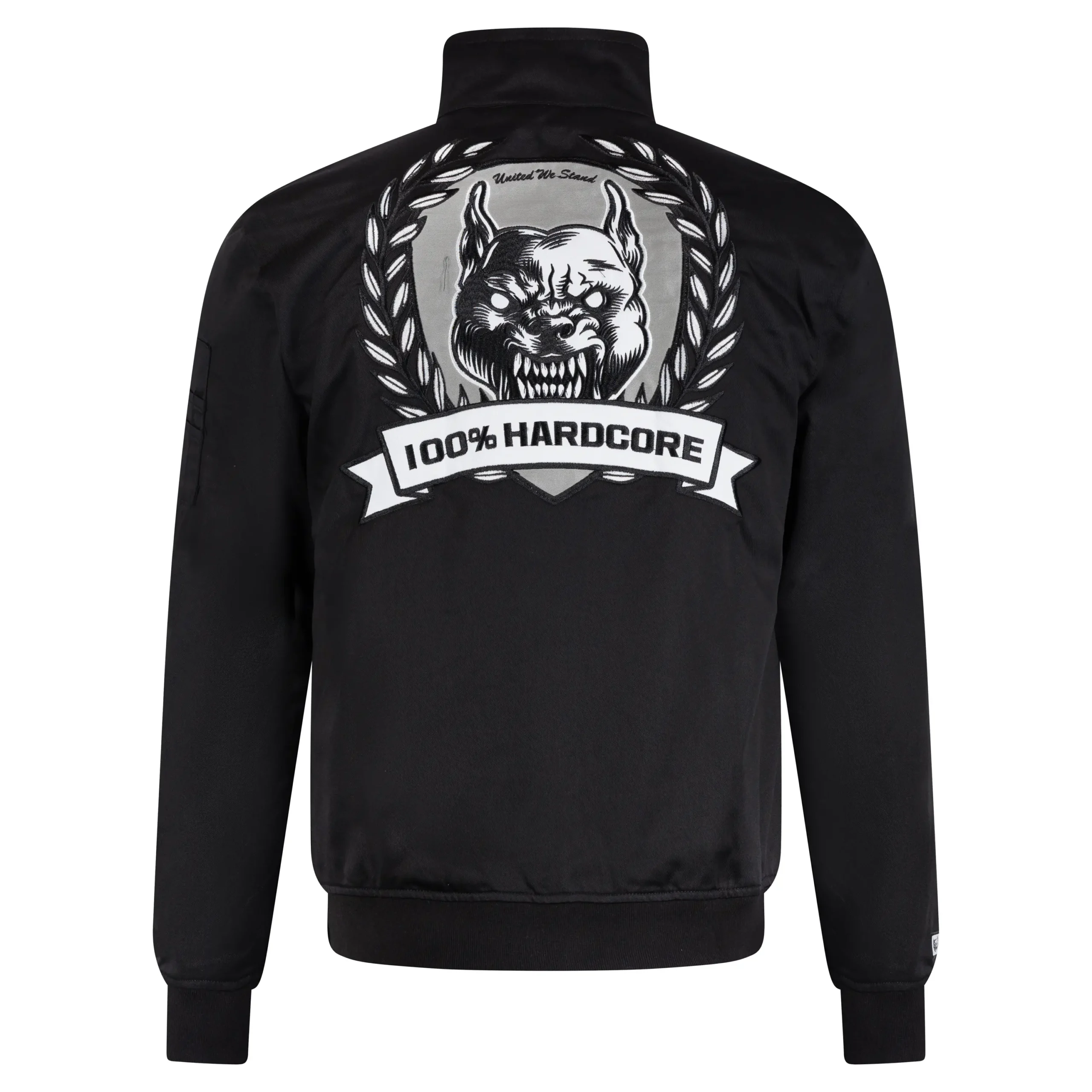 100% Hardcore Harrington Jacket Rage Embleem black