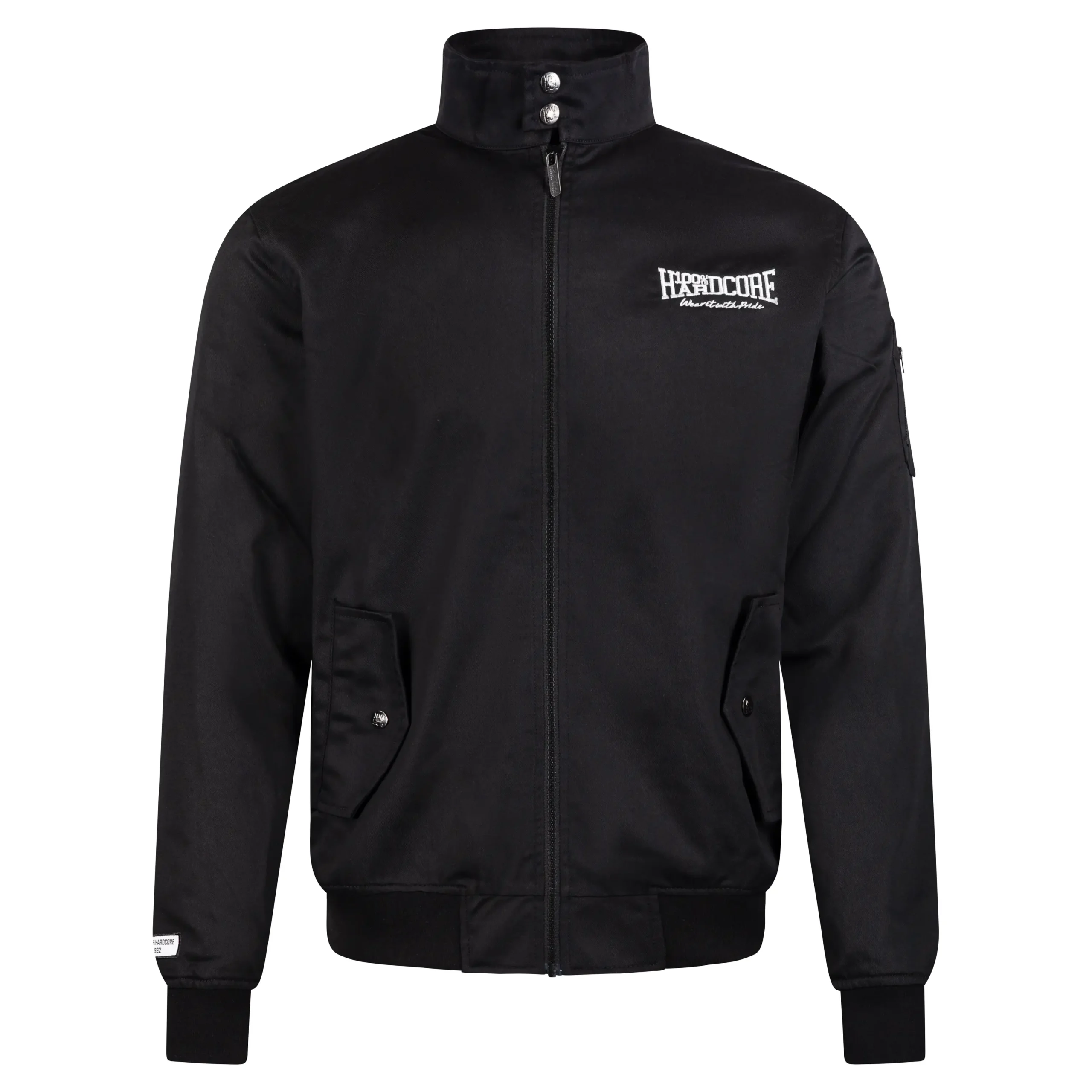 100% Hardcore Harrington Jacket Rage Embleem black - Image 2