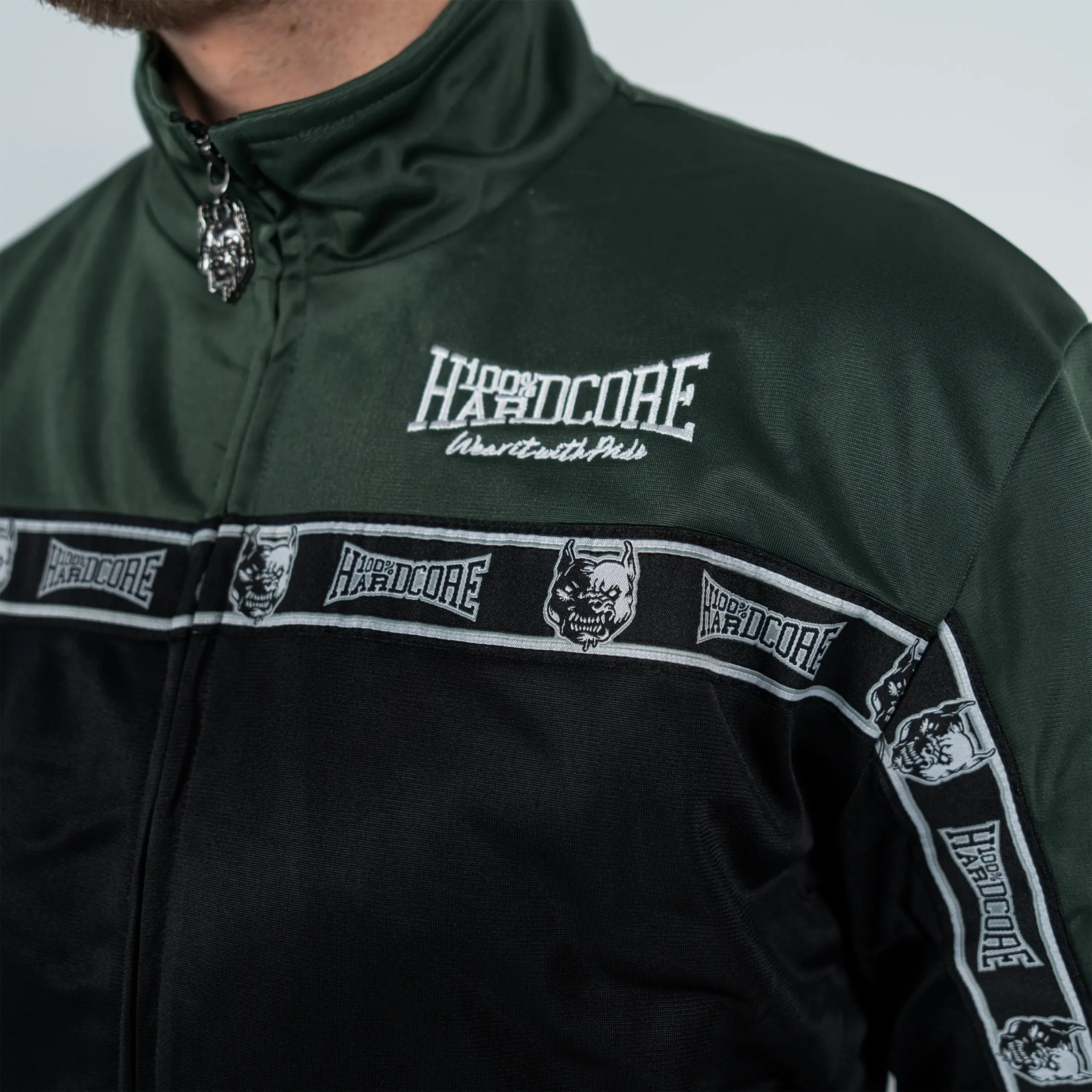 Veste d'entraînement 100% Hardcore Essential dark green - image 3