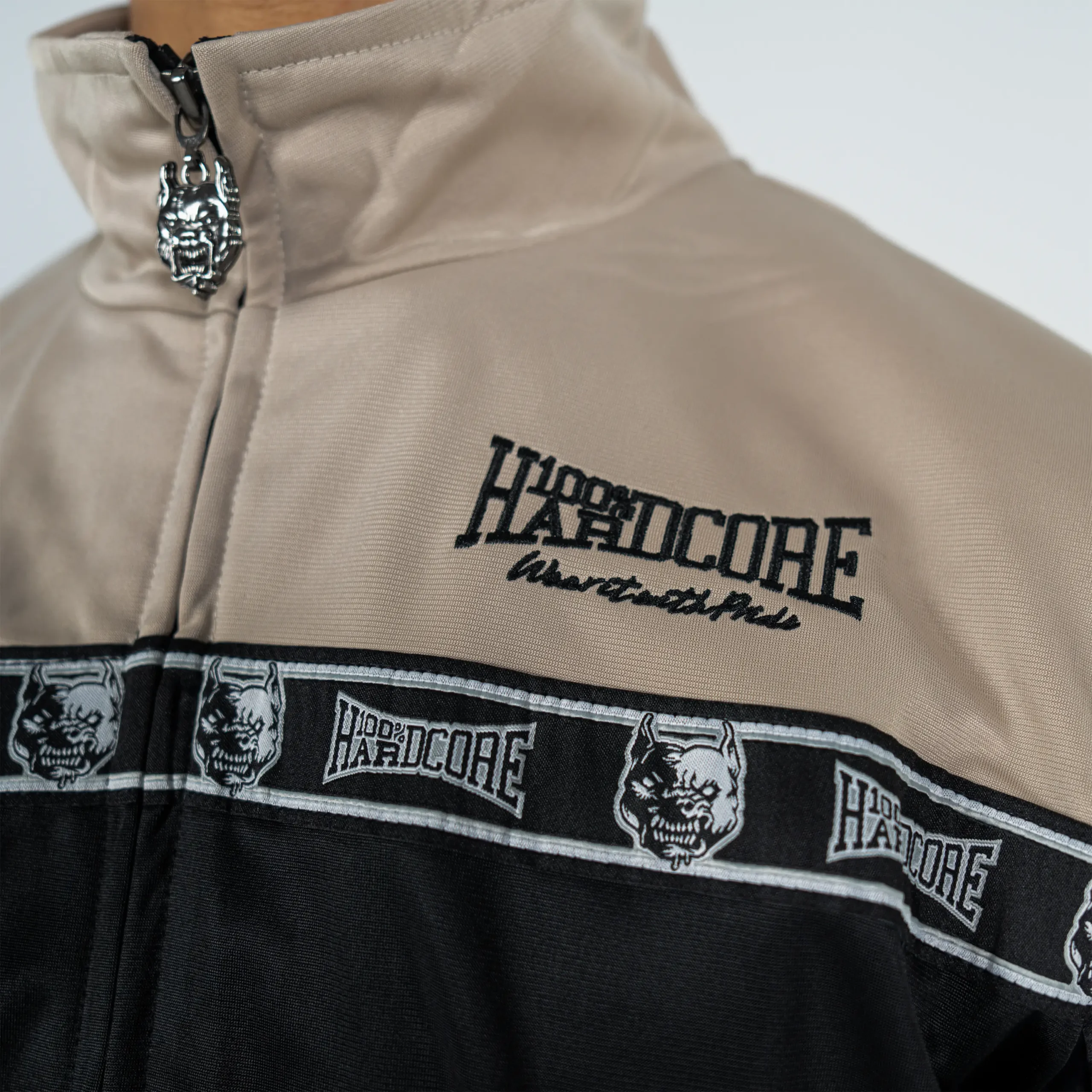 Veste d'entraînement 100% Hardcore Essential sable - Image 2