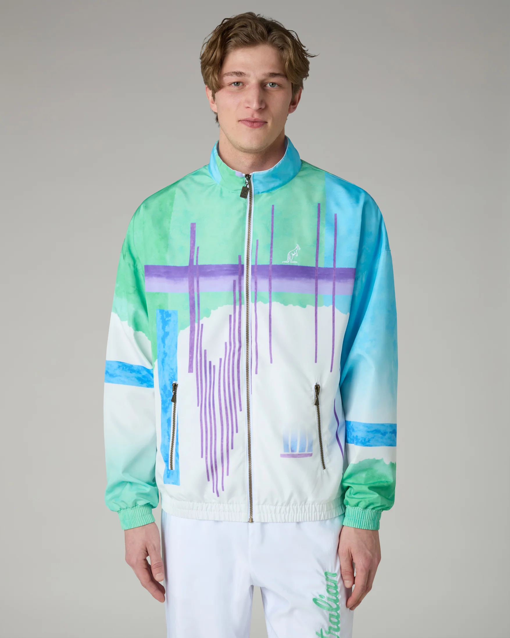 Australian Veste d'entraînement Print Smash ARUGX00002 GORA01 283 Vert vif - photo 2