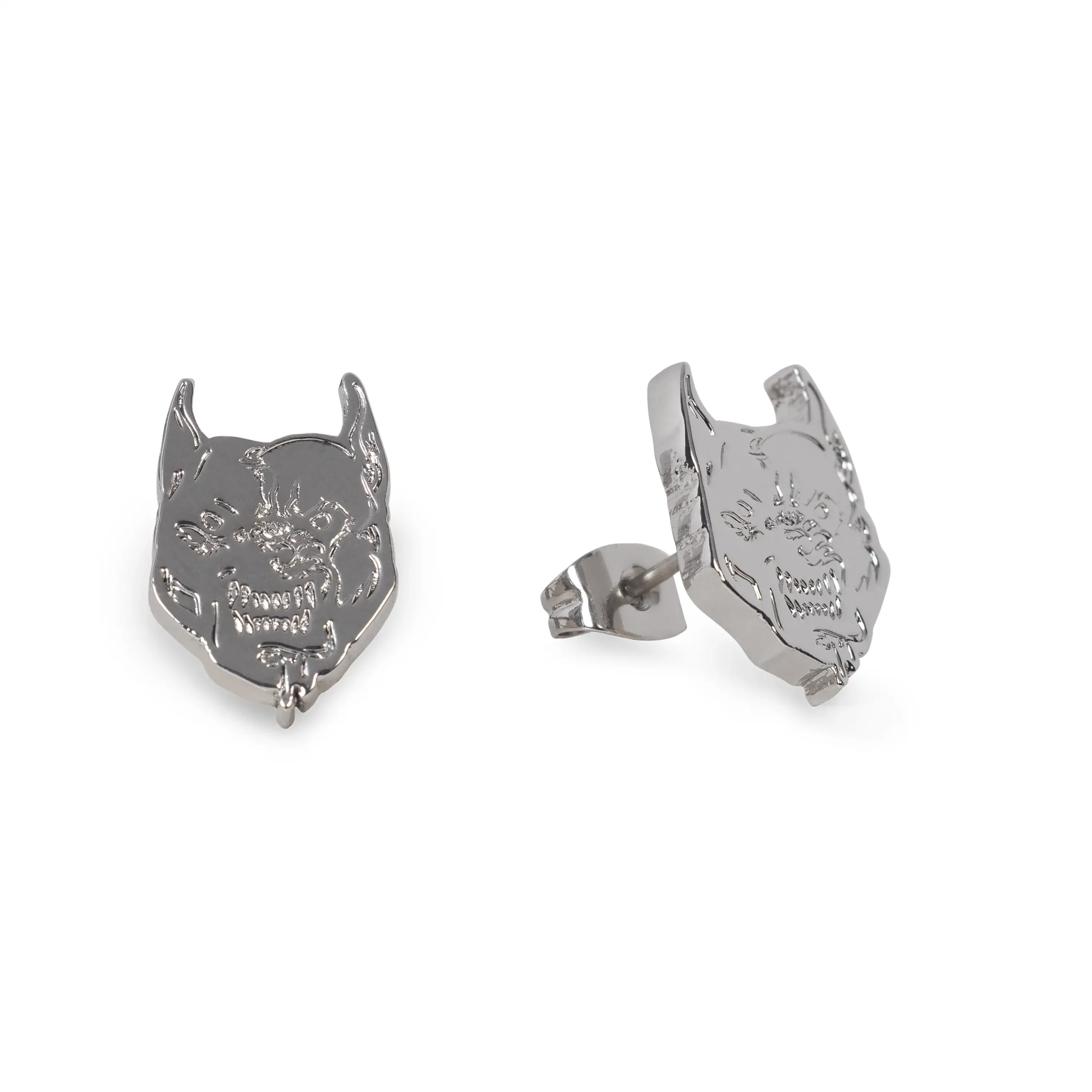 Clous d'oreille 100% hardcore Branded Rage Argent