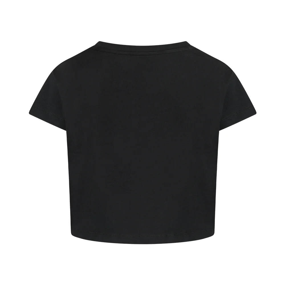 Gabber Cropped T-Shirt Noir / Blanc - Image 2