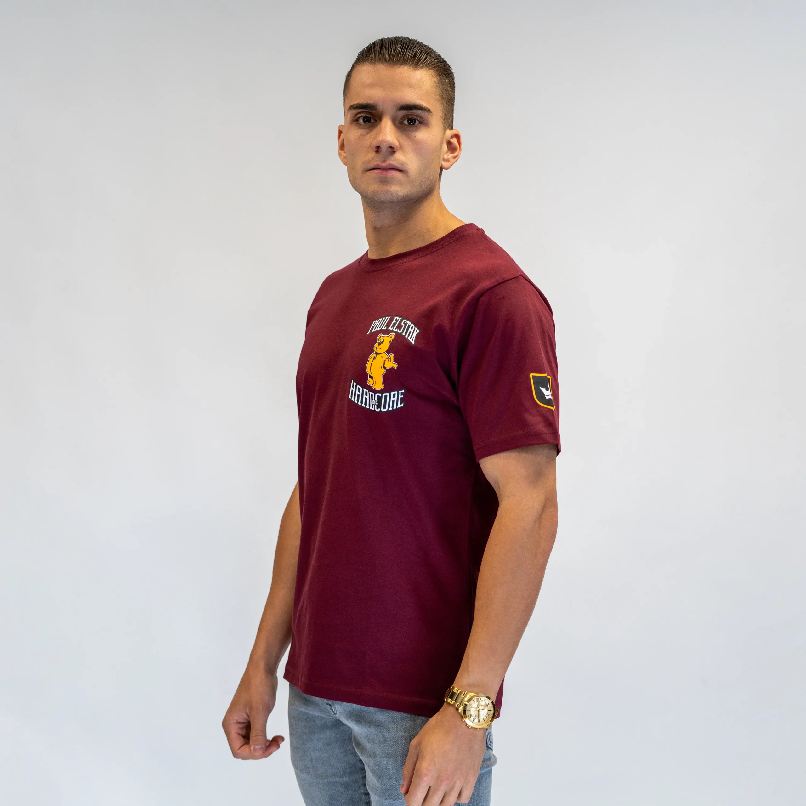 100% Hardcore - Paul Elstak T-Shirt Bordeaux - Image 4