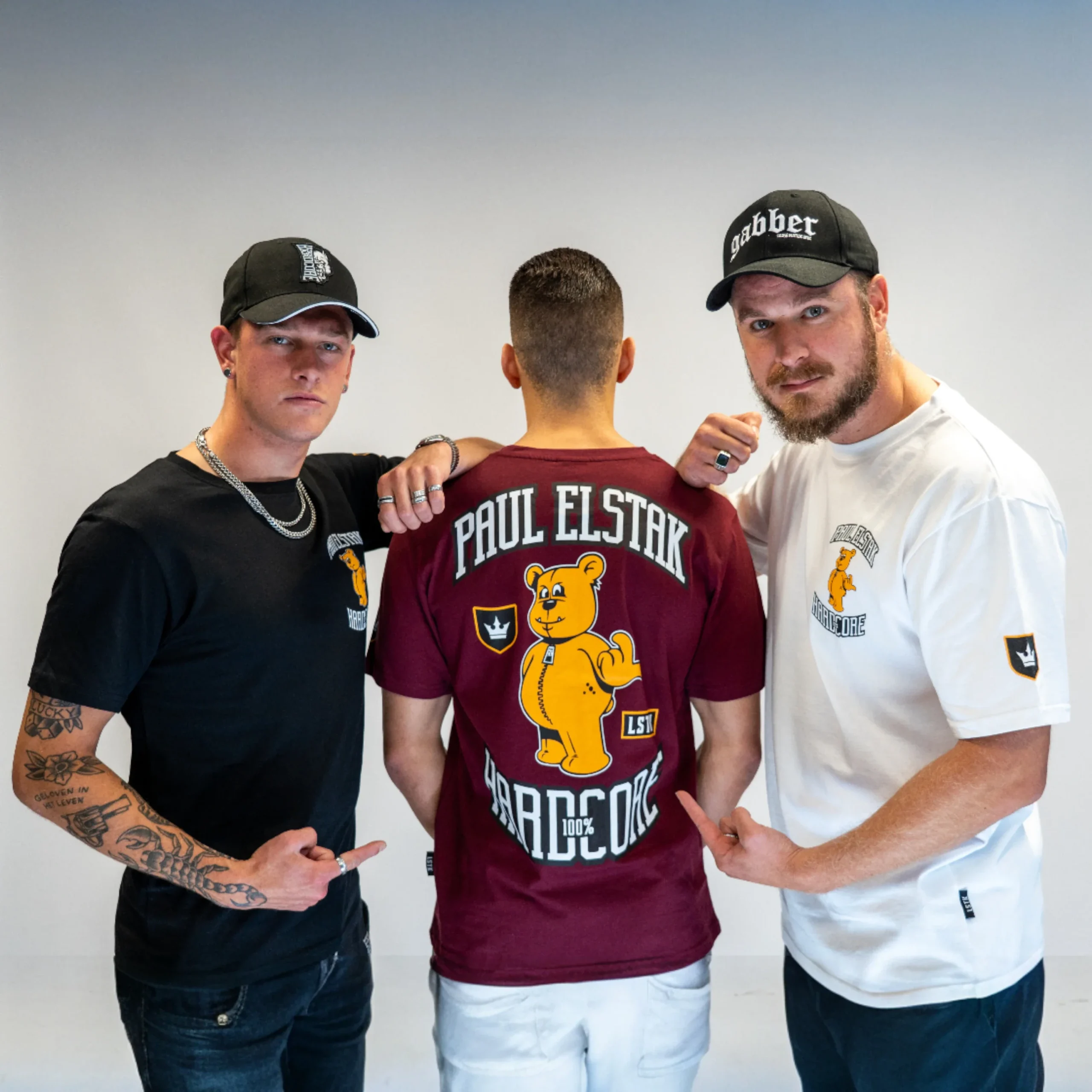 100% Hardcore - Paul Elstak T-Shirt Bordeaux - Image 2