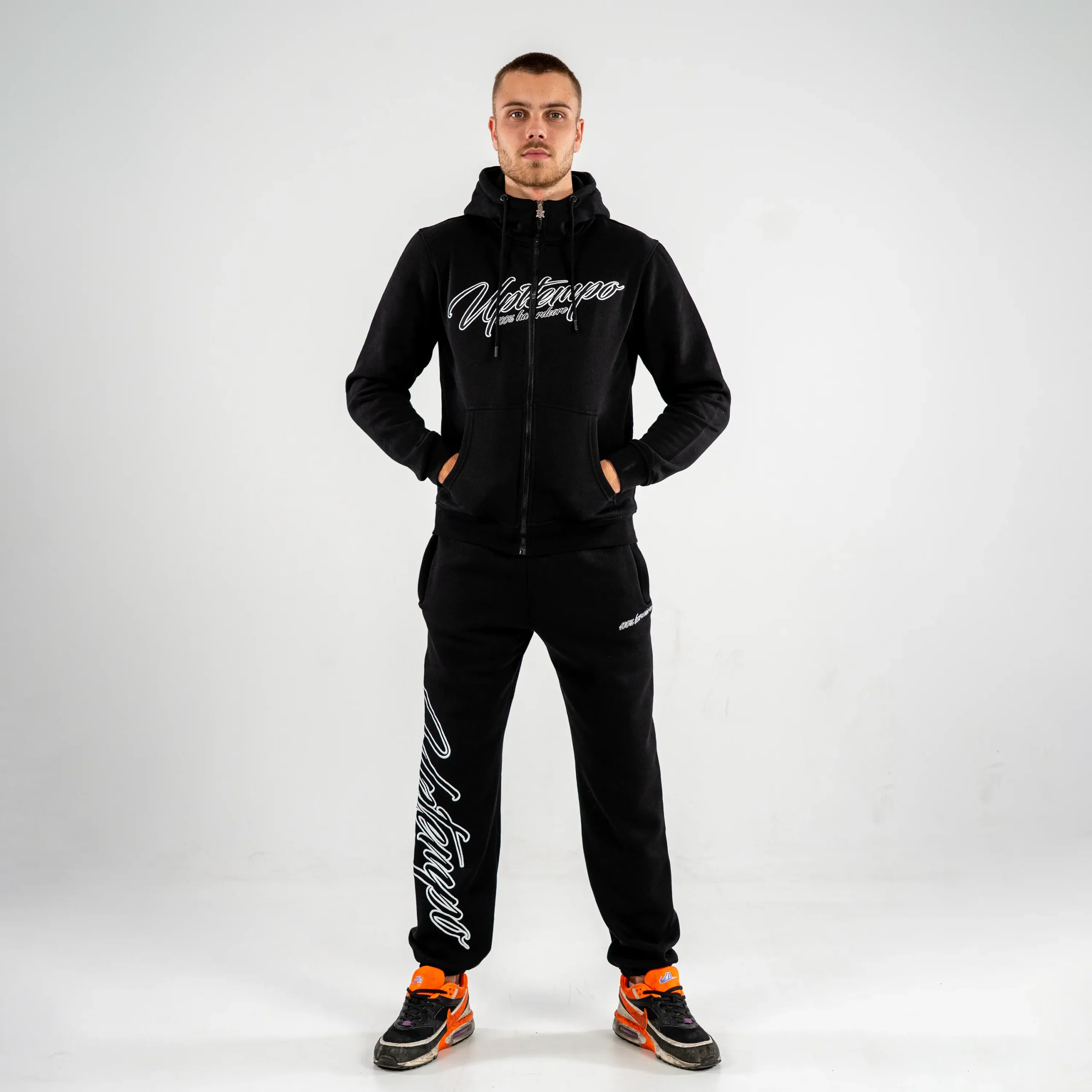 Uptempo Hooded Zipper Signature black - Image 5