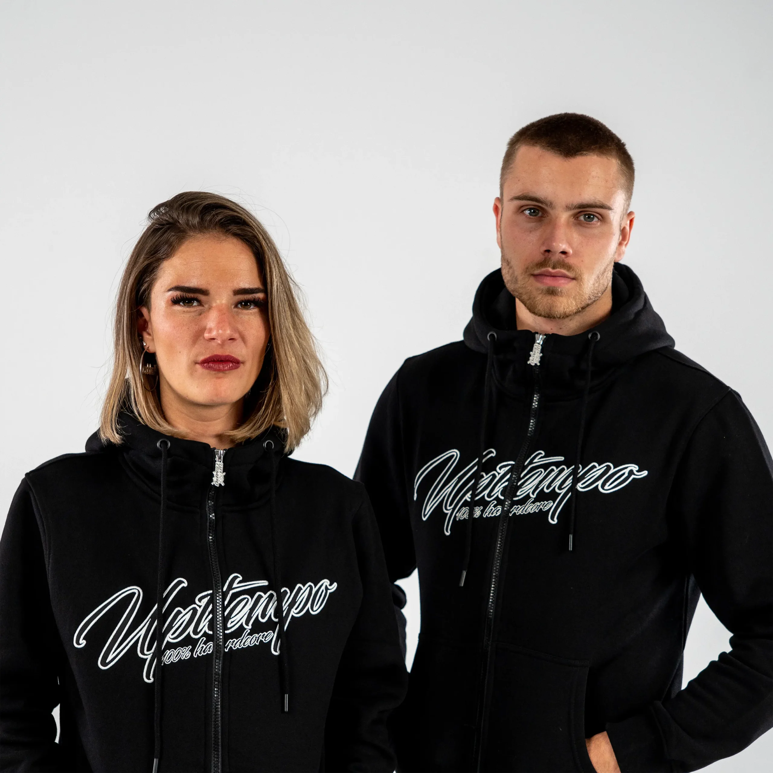 Uptempo Hooded Zipper Signature black - Image 6