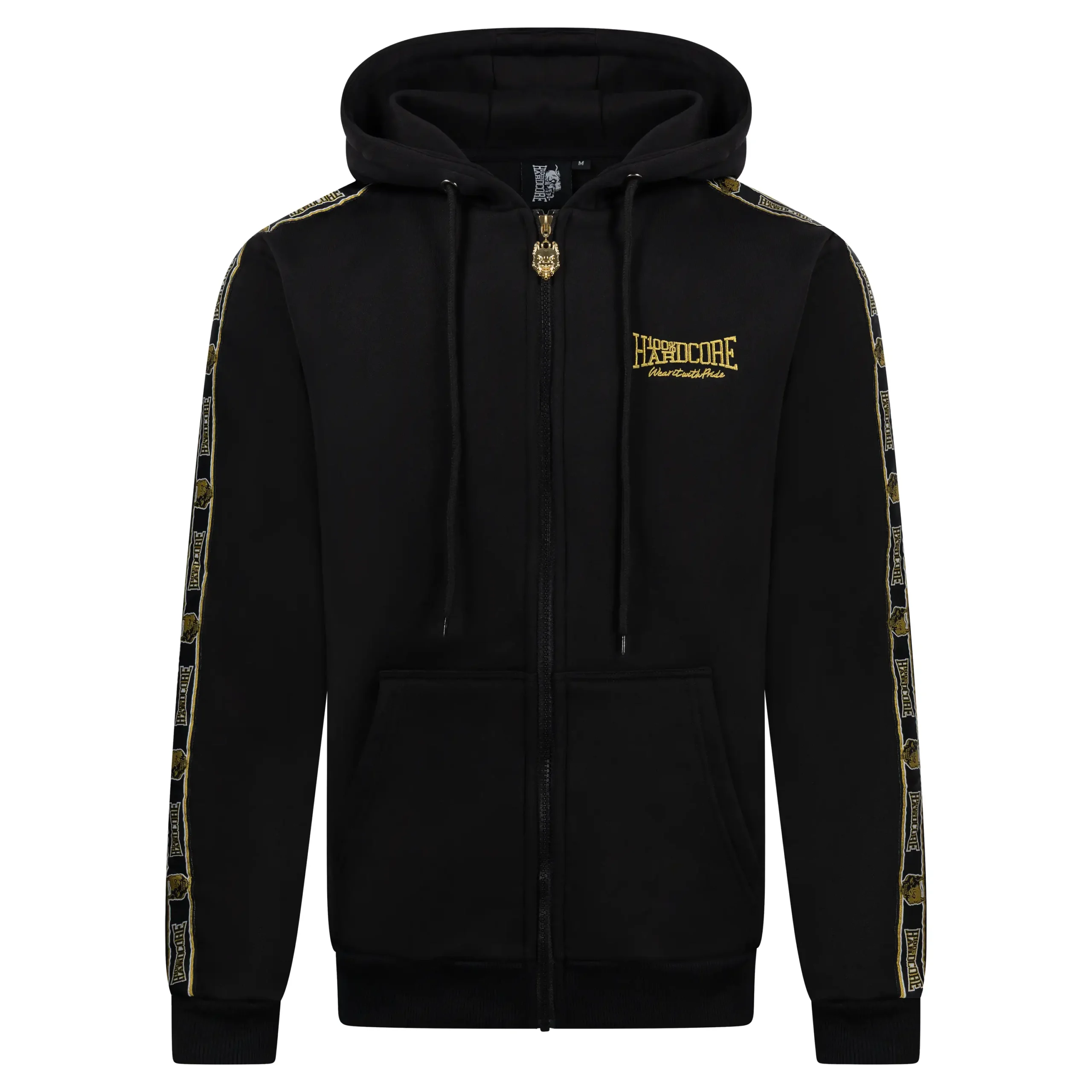 100% Hardcore Hooded Zipper Essential Gold – Image 5