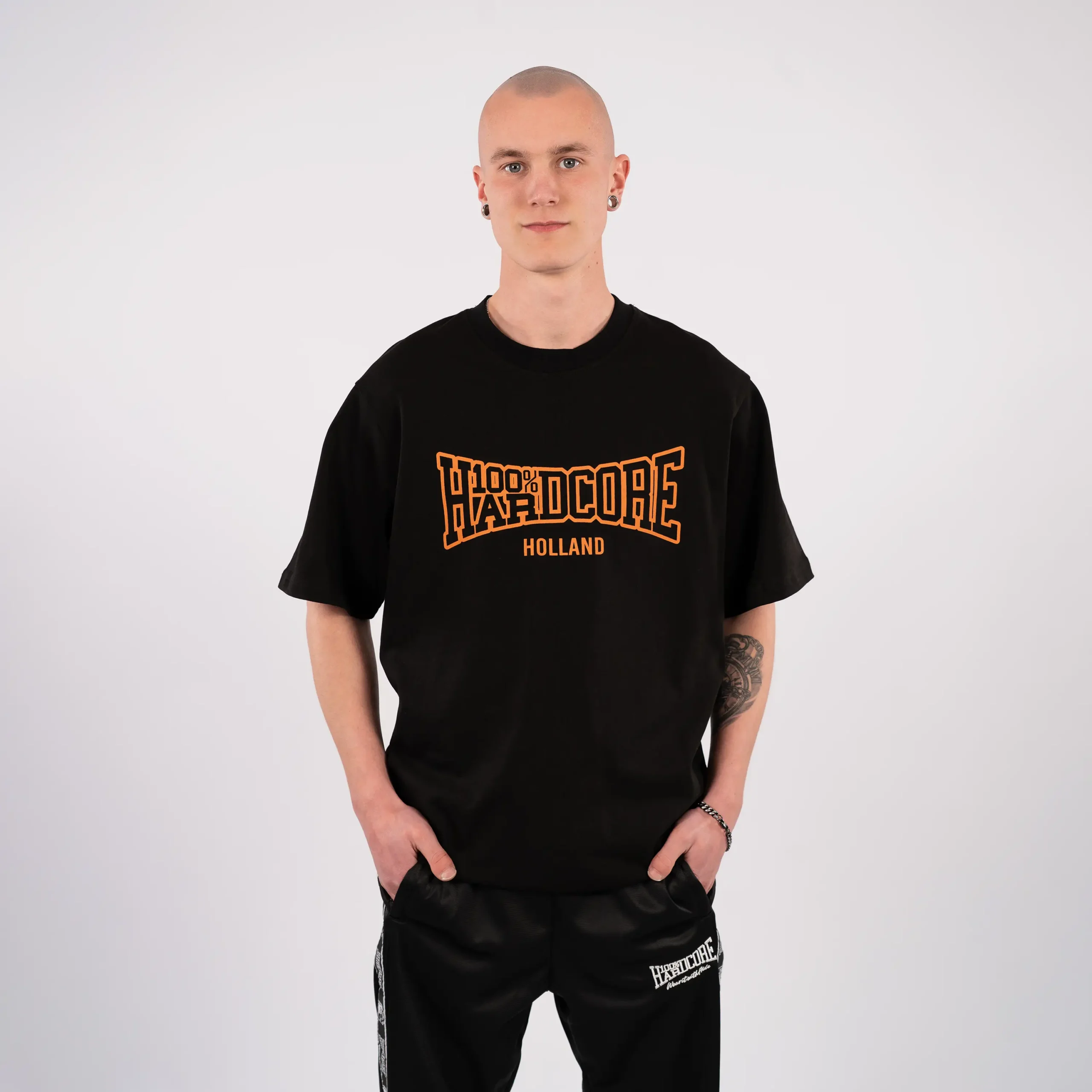 T-shirt 100 % Hardcore Oversized Crowned – Image 3