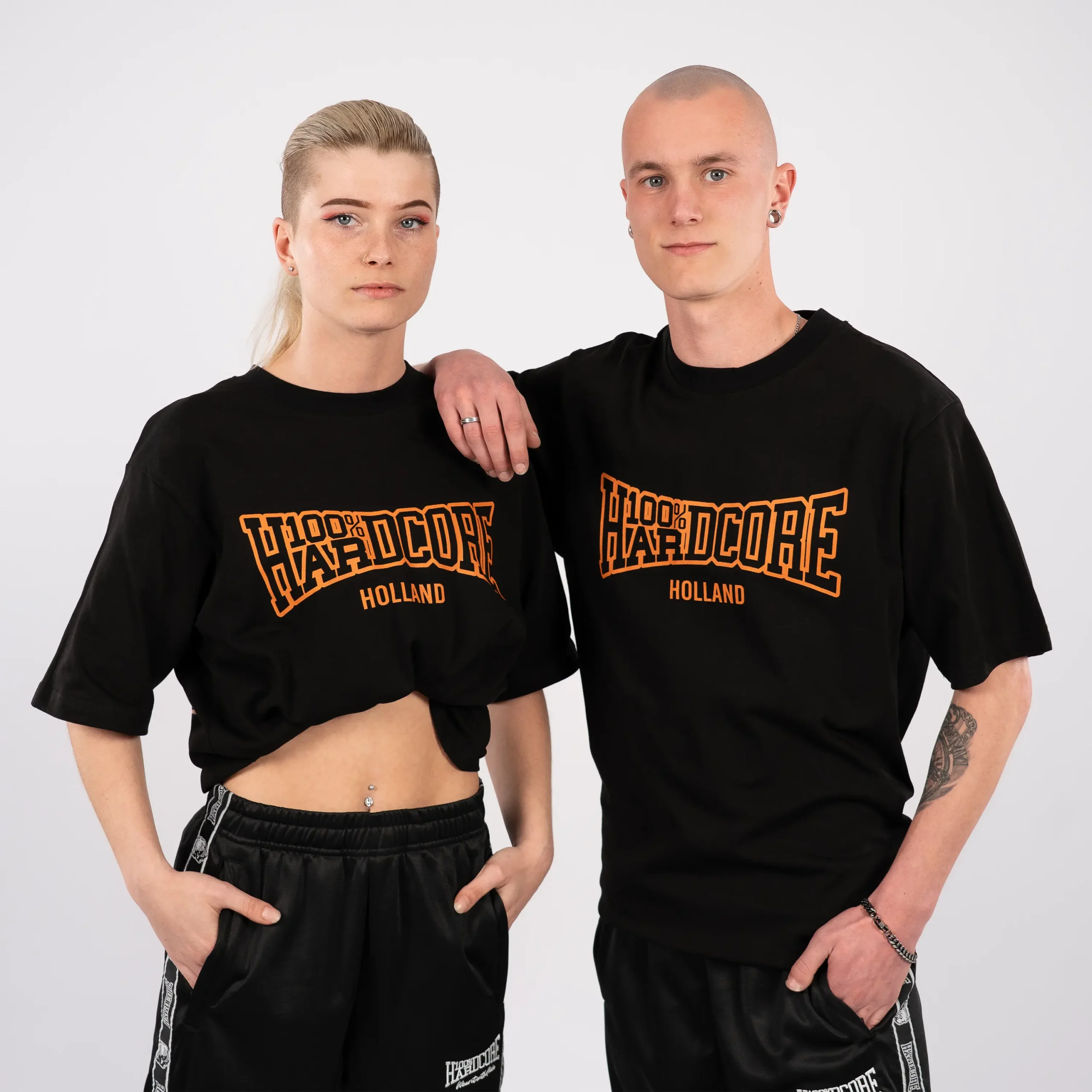 T-shirt 100 % Hardcore Oversized Crowned – Image 6