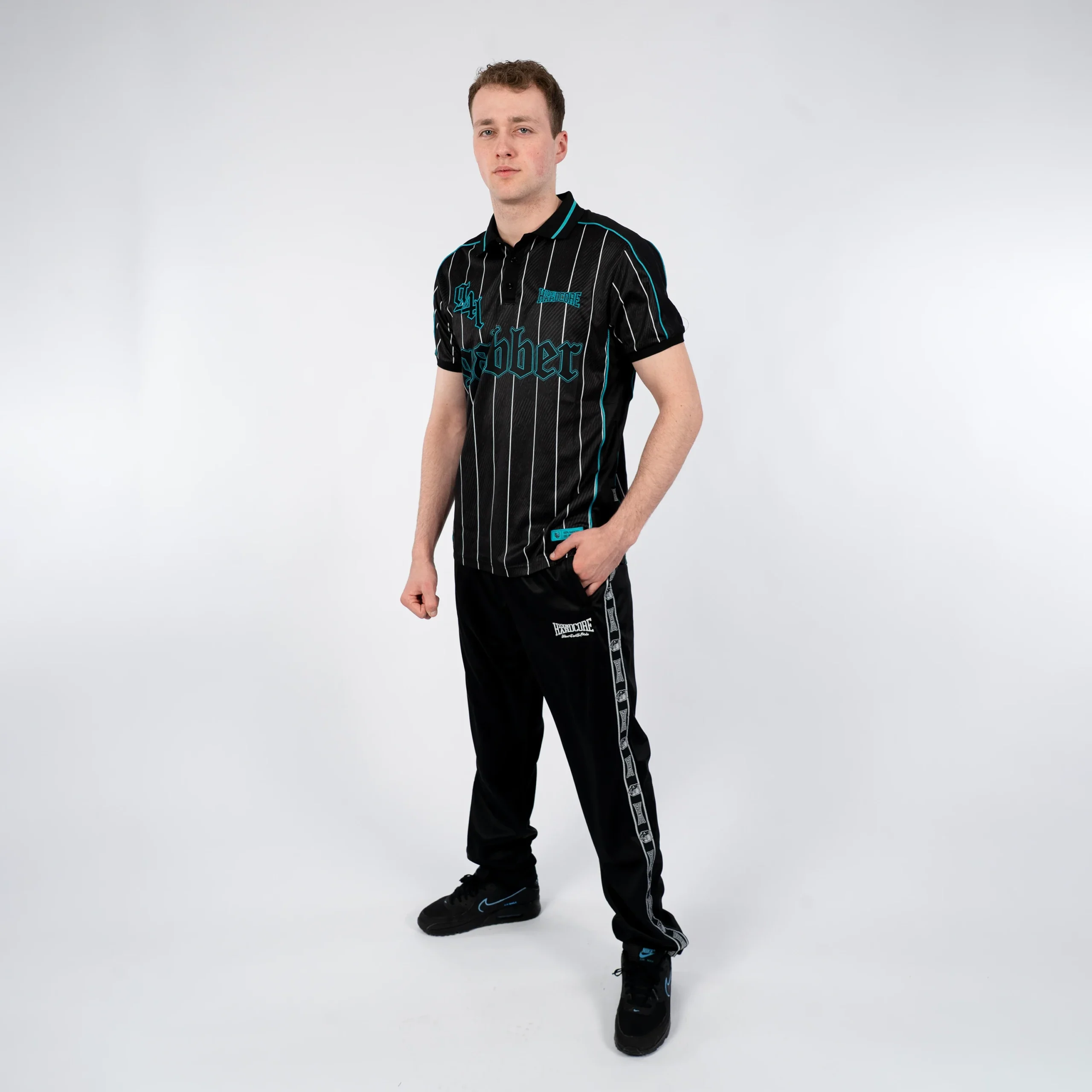 T-shirt de foot 100 % hardcore Gabber Turquoise – Image 6