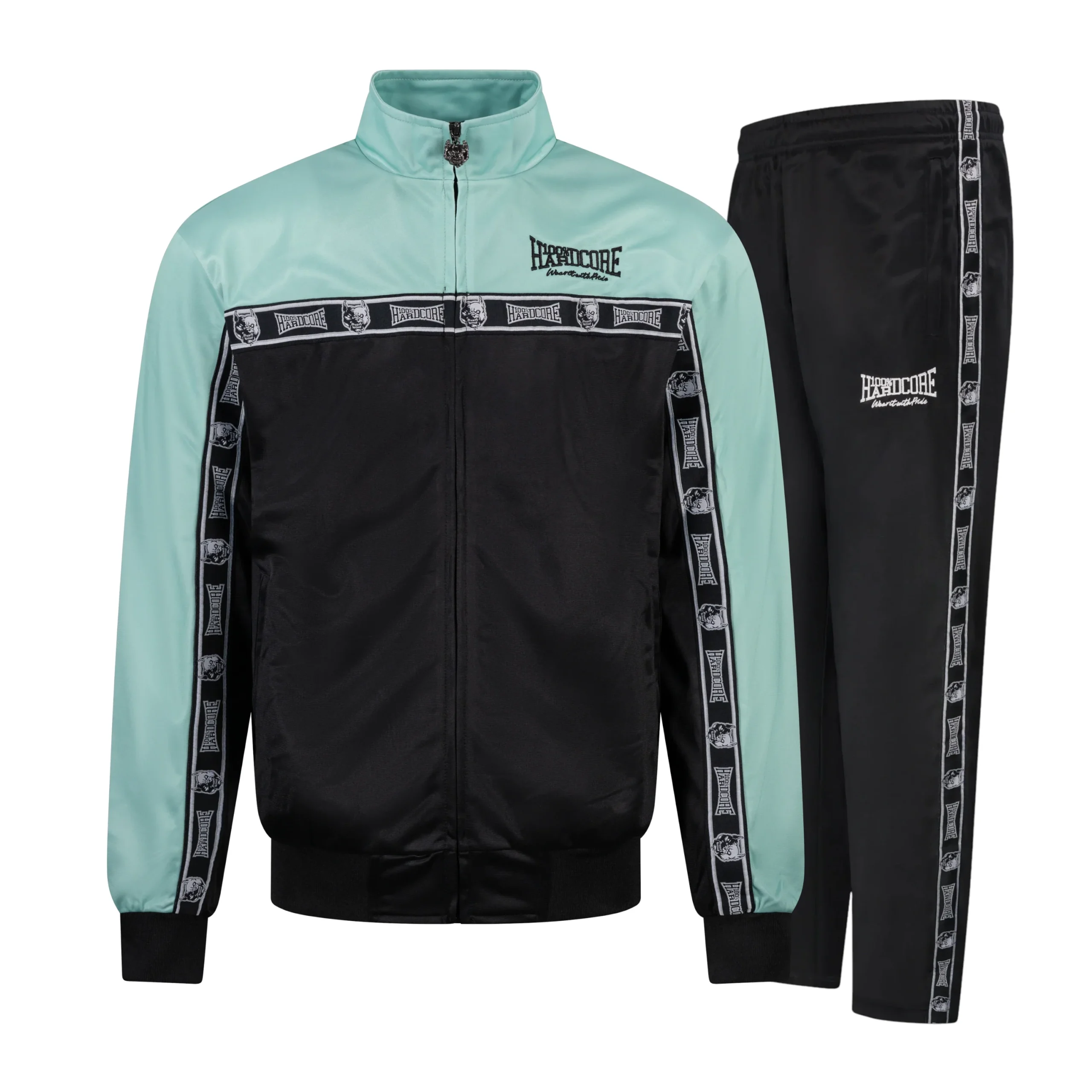 100% Hardcore Trainingsanzug komplett Essential Mint/Black