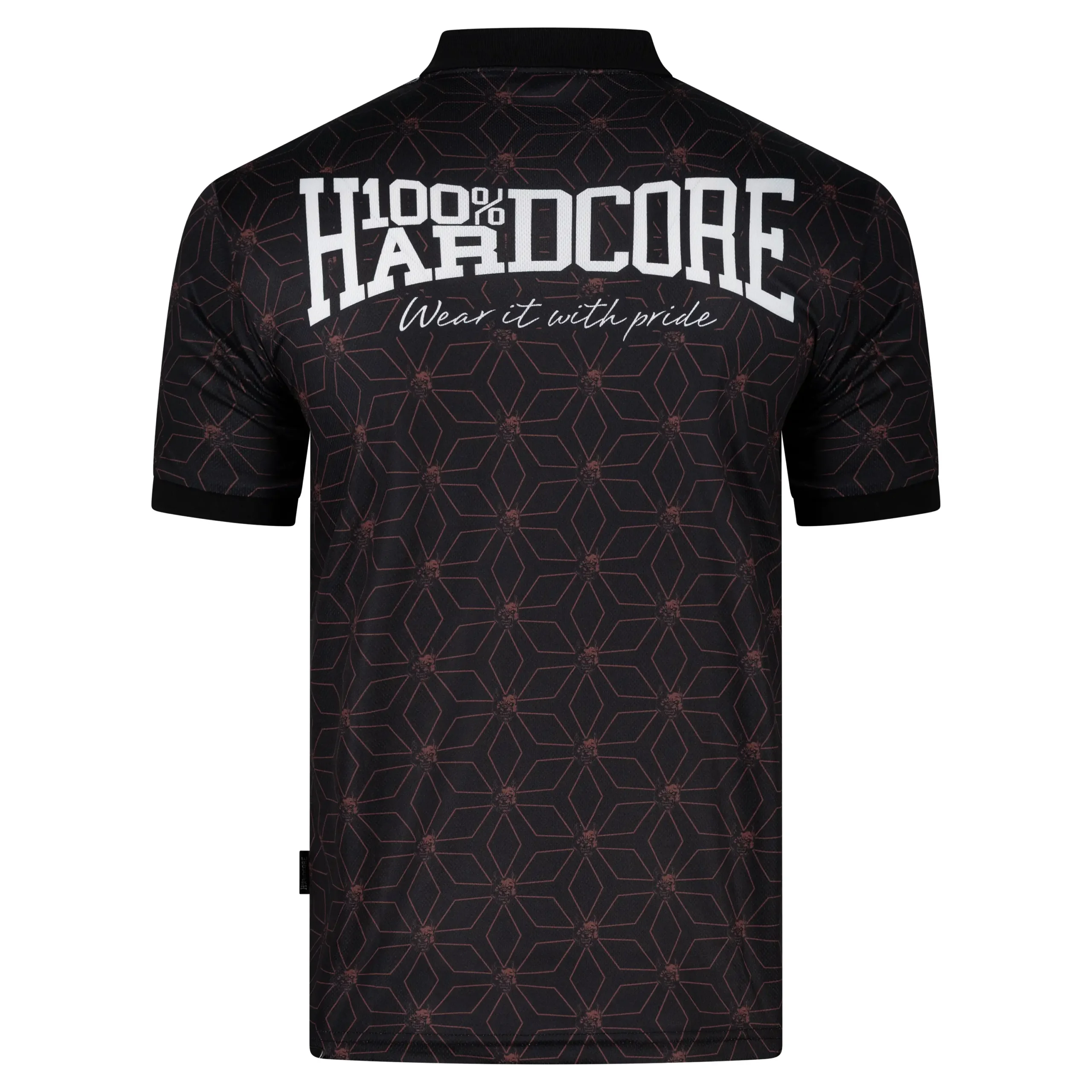 T-shirt de football 100 % Hardcore Essential Taped Rouge