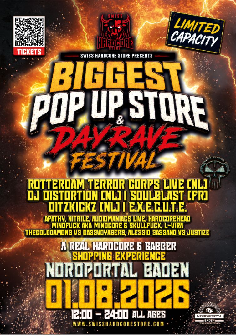 Event Ticket: SWISS HARDCORE POP-UP STORE & DAYRAVE FESTIVAL