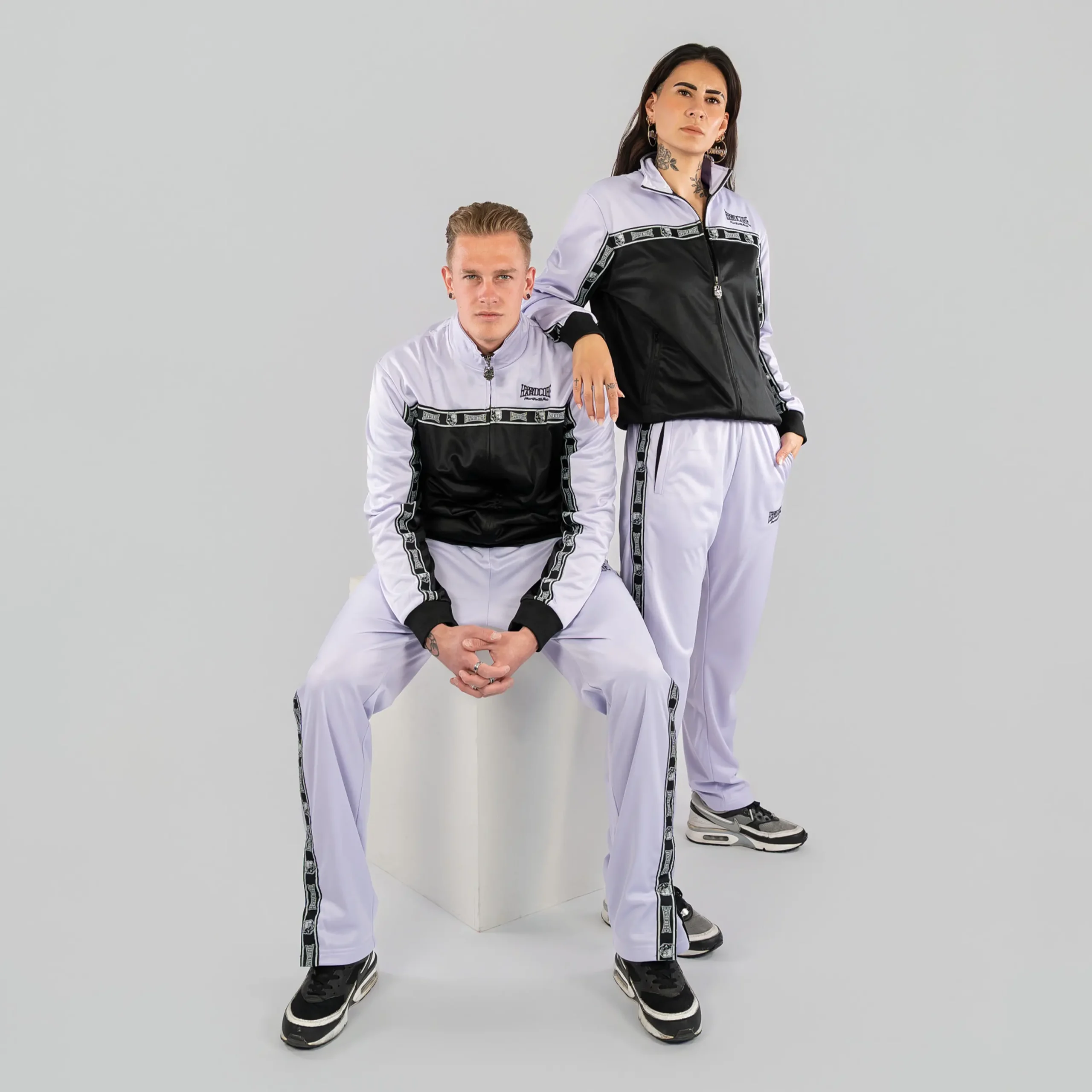 100% Hardcore Trainingsjacke Essential Lilac – Bild 2