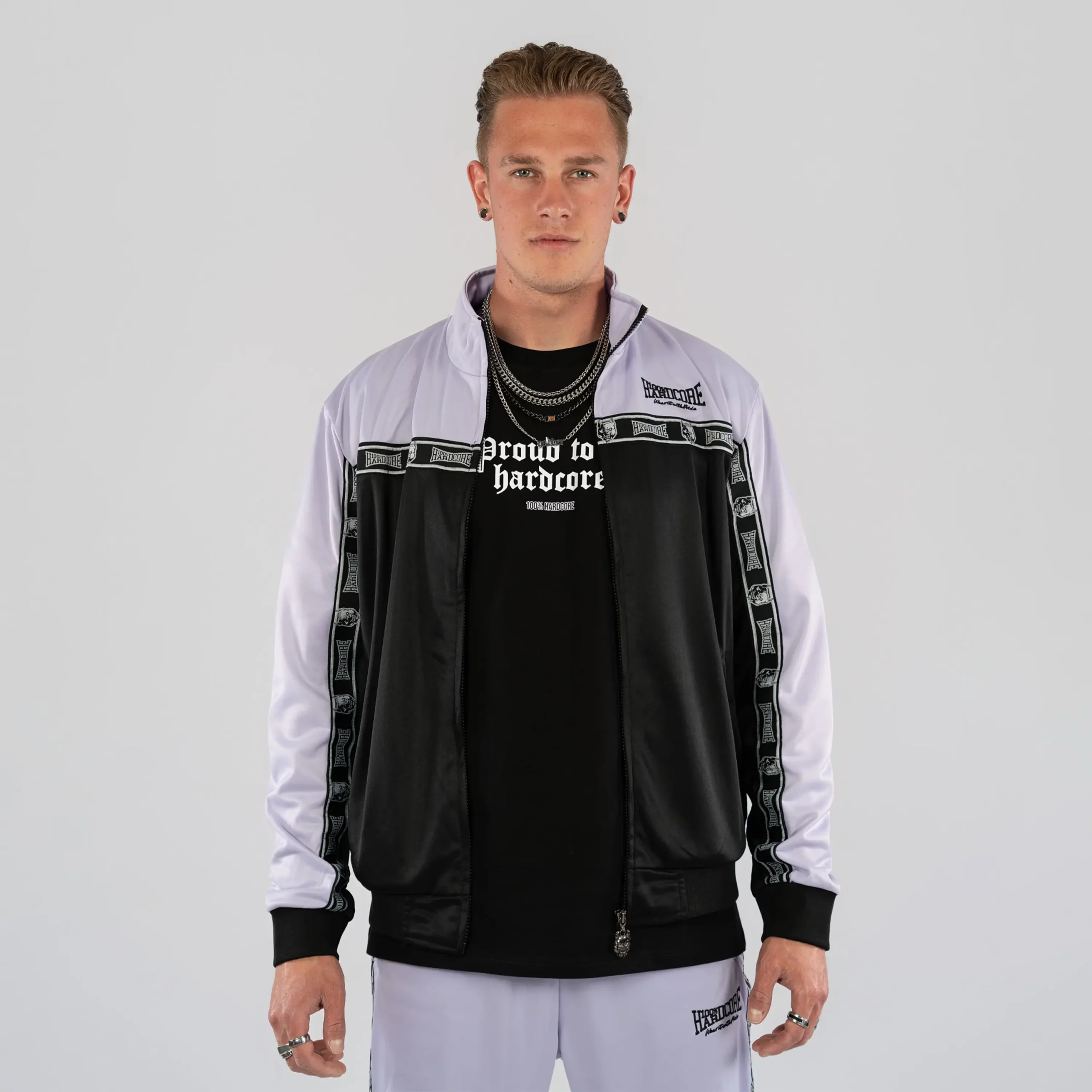 100% Hardcore Trainingsjacke Essential Lilac – Bild 3