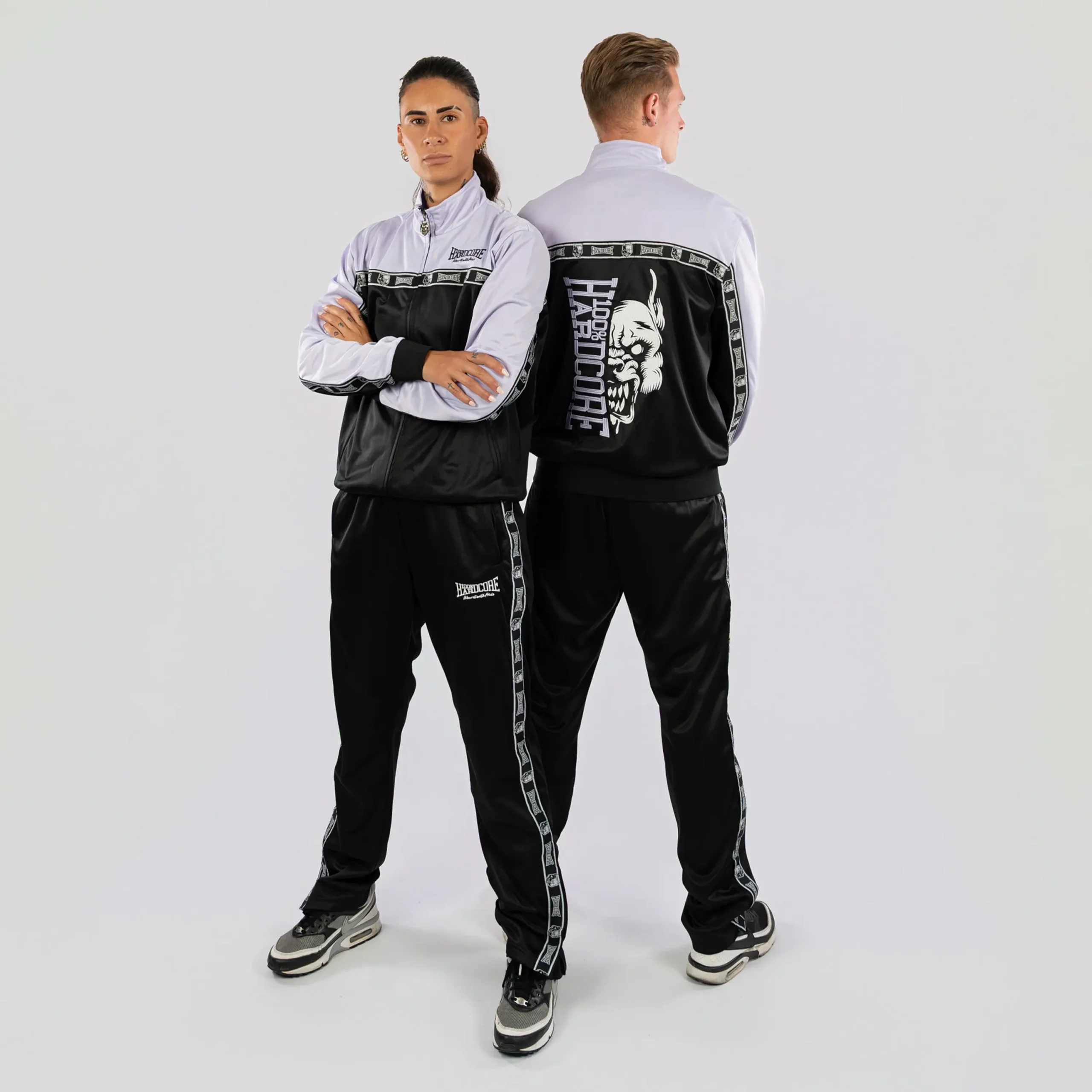 100% Hardcore Trainingsanzug komplett Essential lilac/black – Bild 3