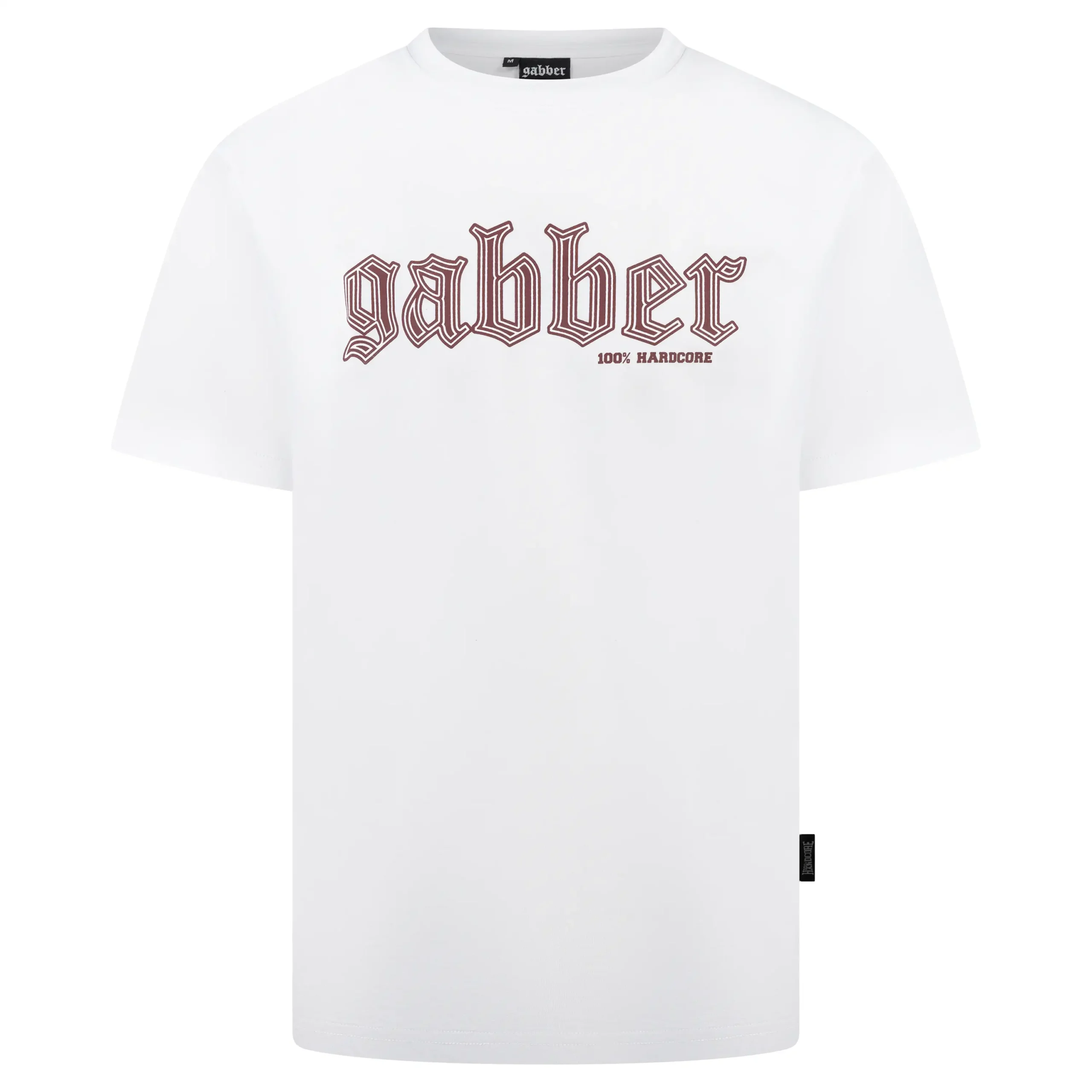 100% Hardcore Shirt Gabber Burgundy