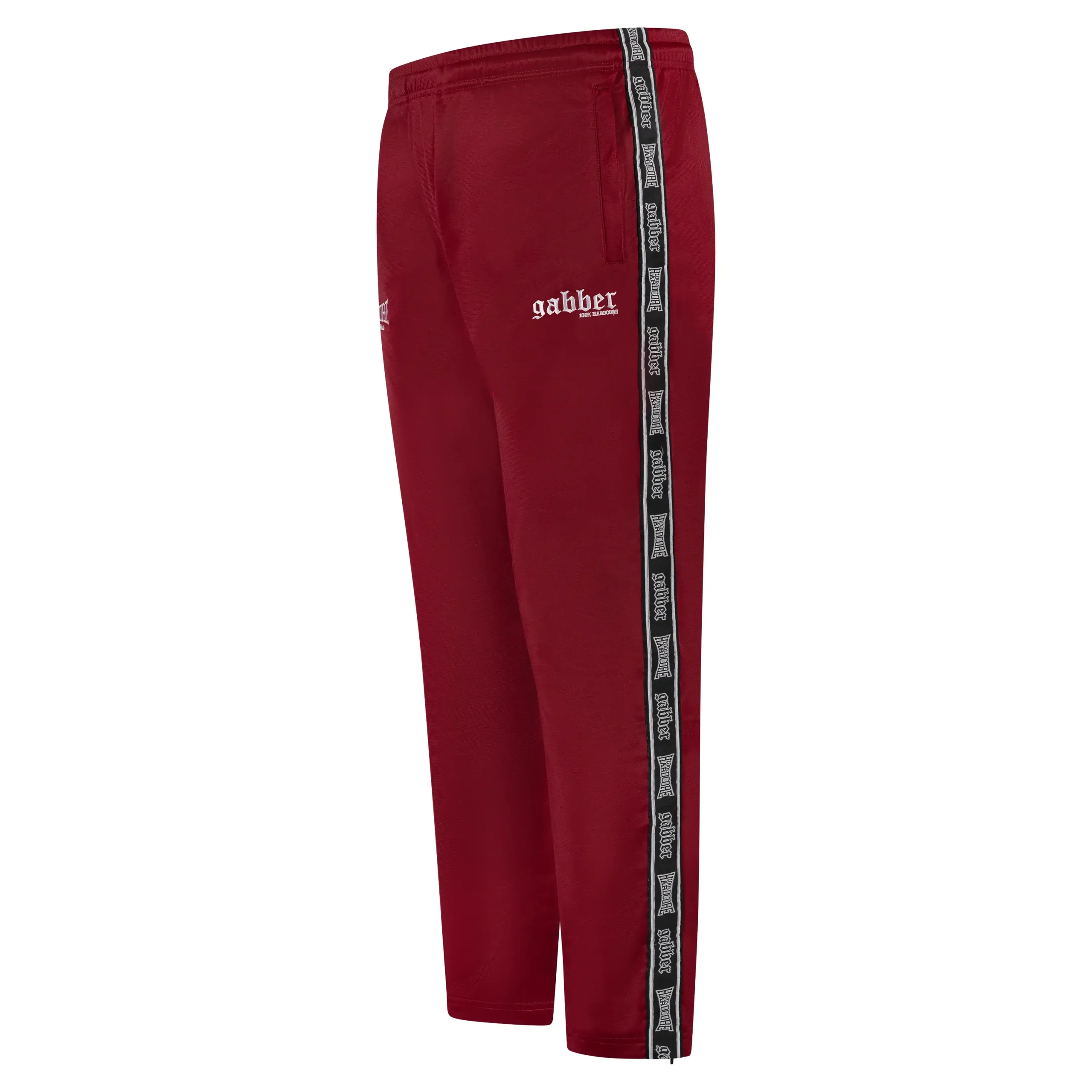 100% Hardcore Track Suit, Complete Gabber Burgundy – Image 4