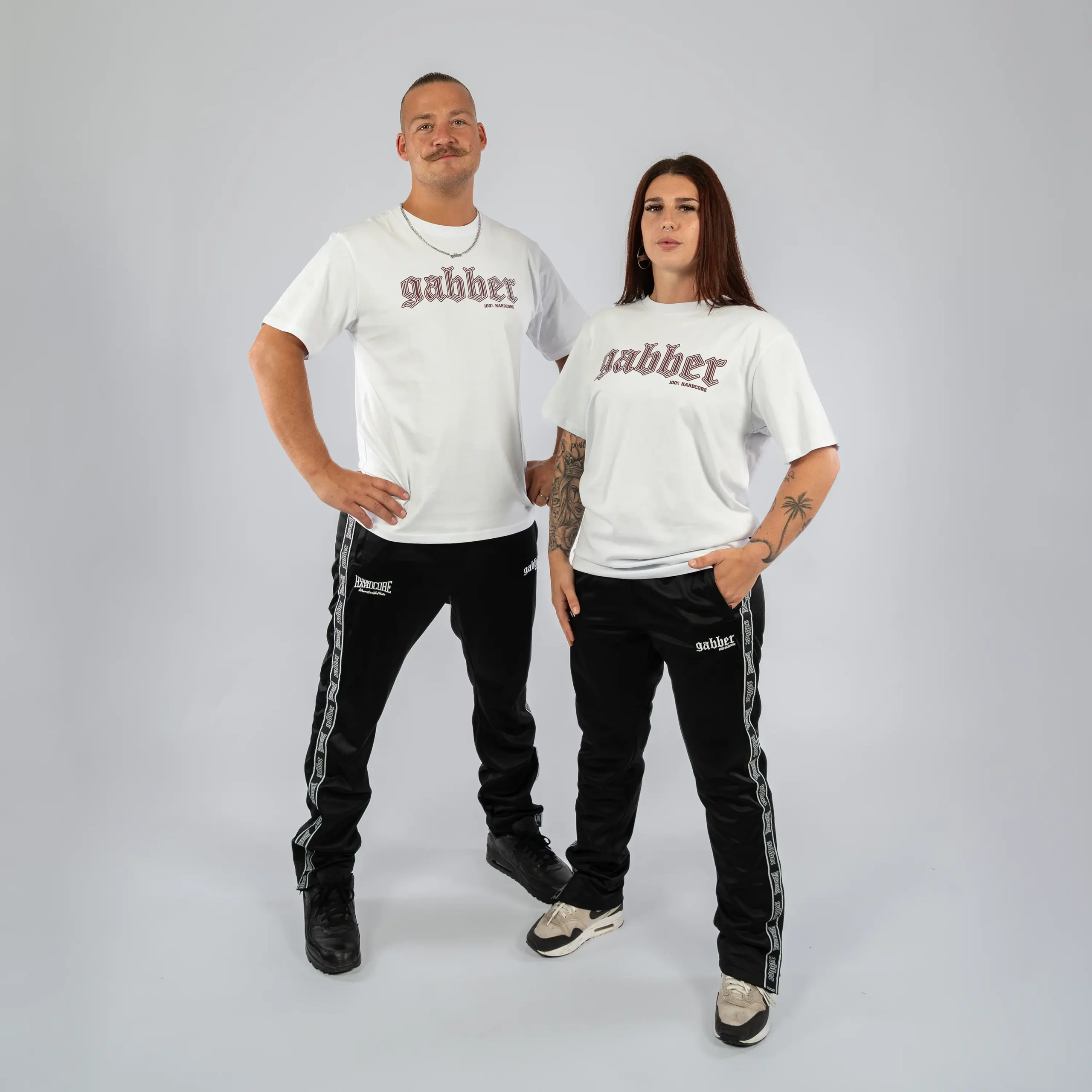 100% Hardcore Shirt Gabber Burgundy – Bild 3