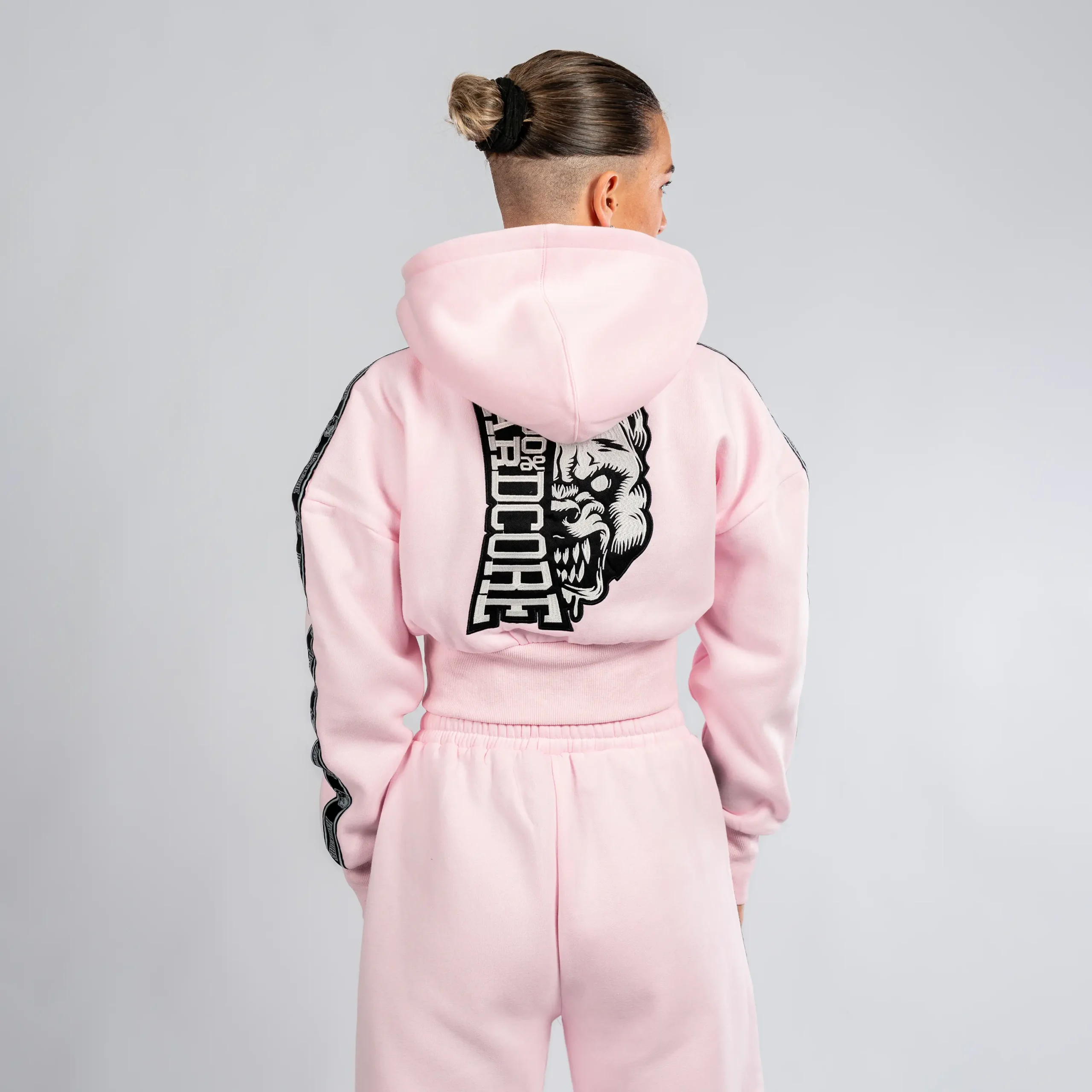 100% Hardcore Cropped Zipper Branded Rage Pink – Bild 6