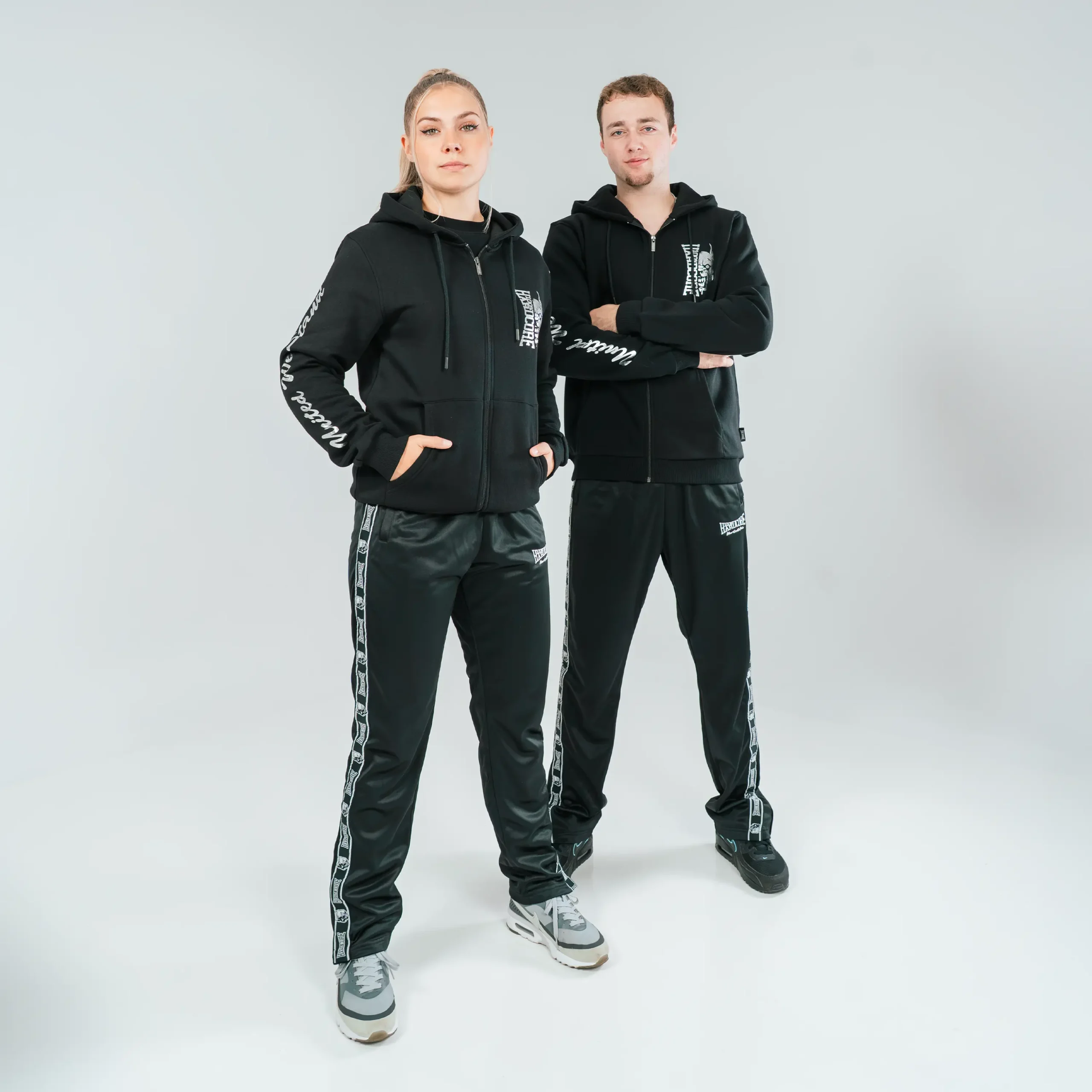 100% Hardcore Hooded Zipper Silver – Image 4