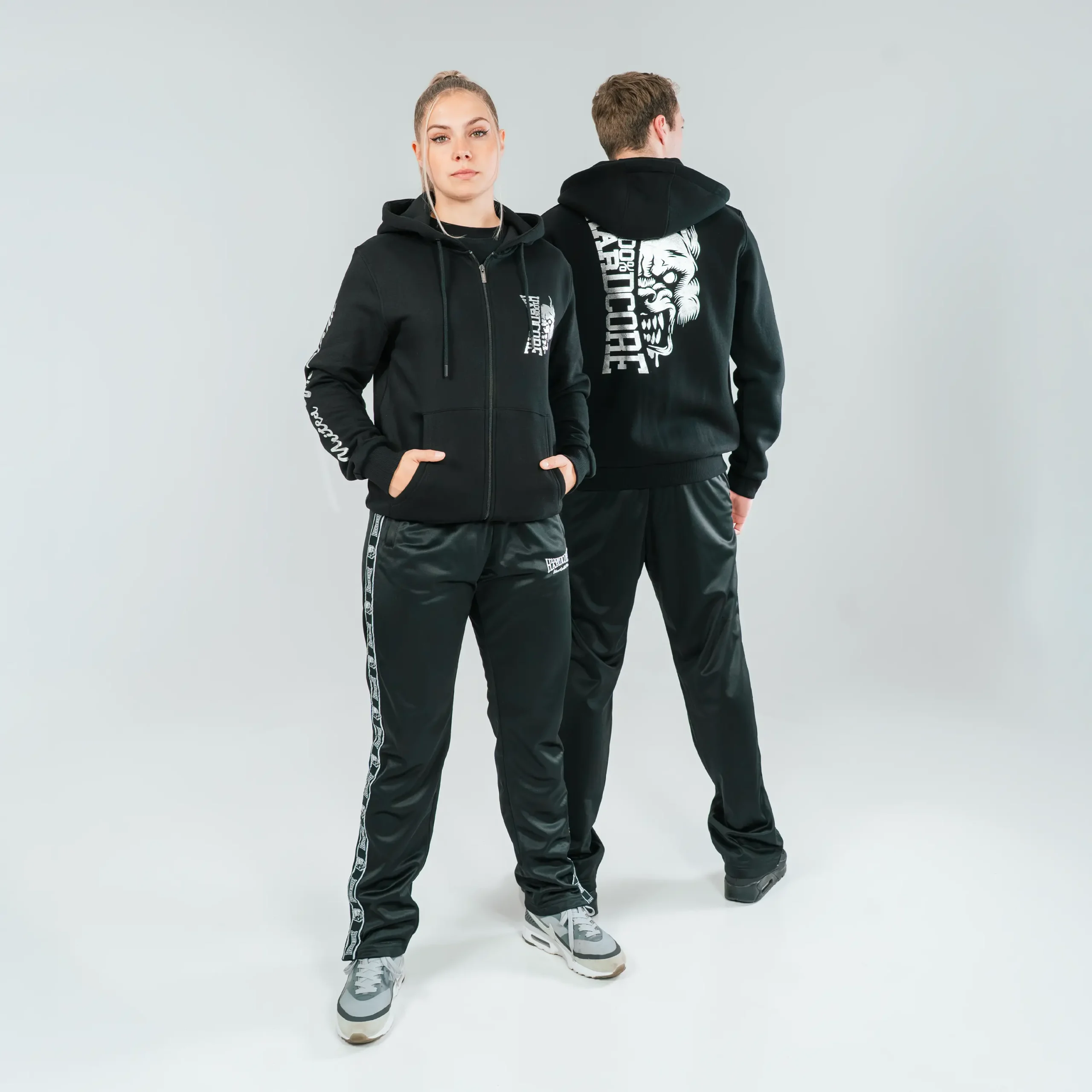 100% Hardcore Hooded Zipper Silver – Image 5