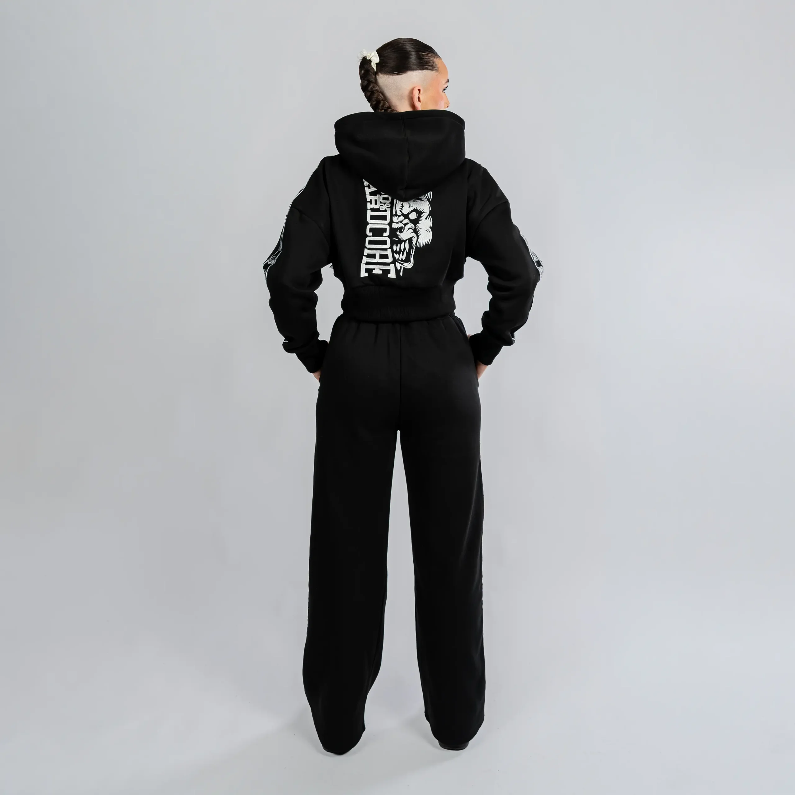 100% Hardcore Straight Fight Jogginghose Black – Bild 6