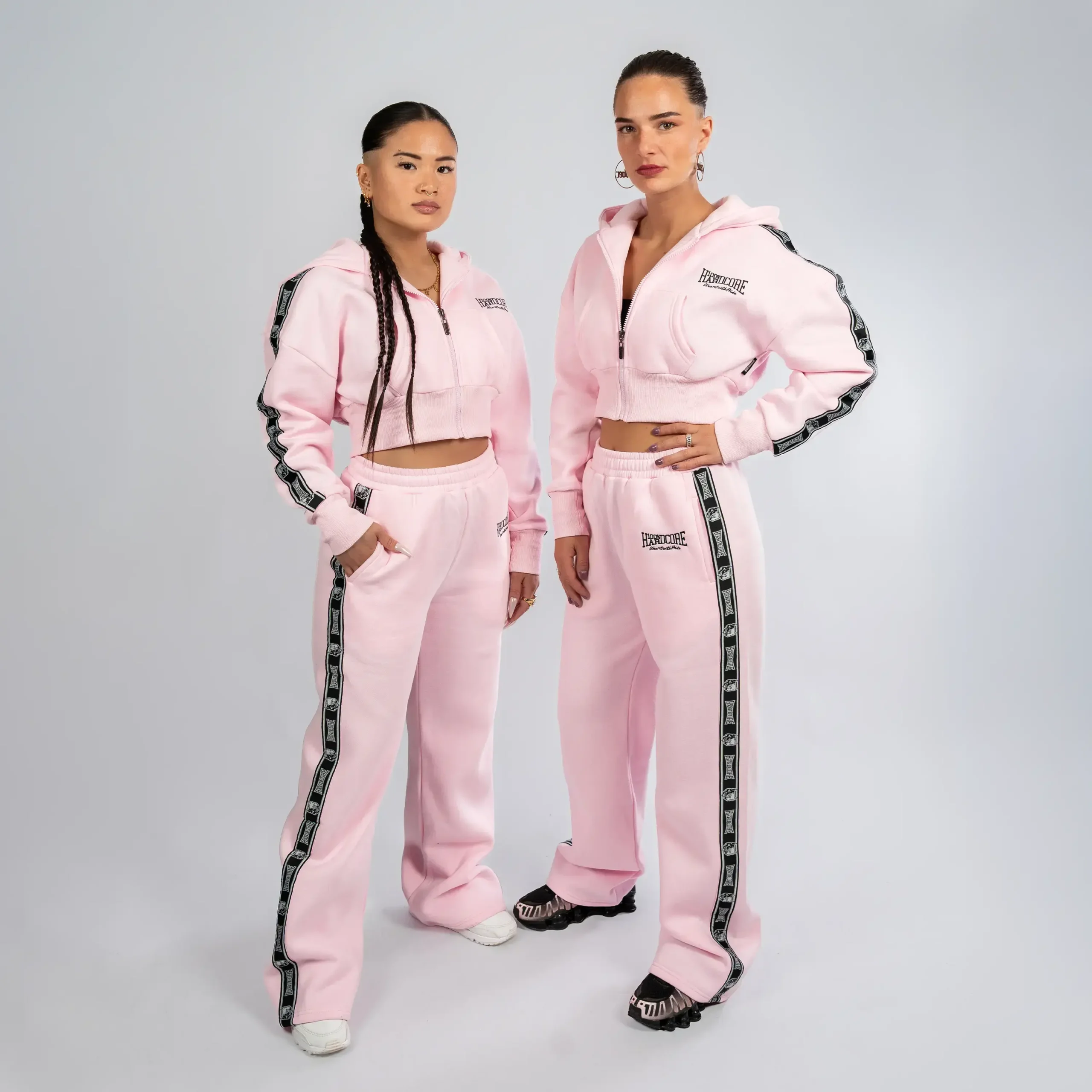 100% Hardcore Cropped Zipper Branded Rage Pink – Bild 7