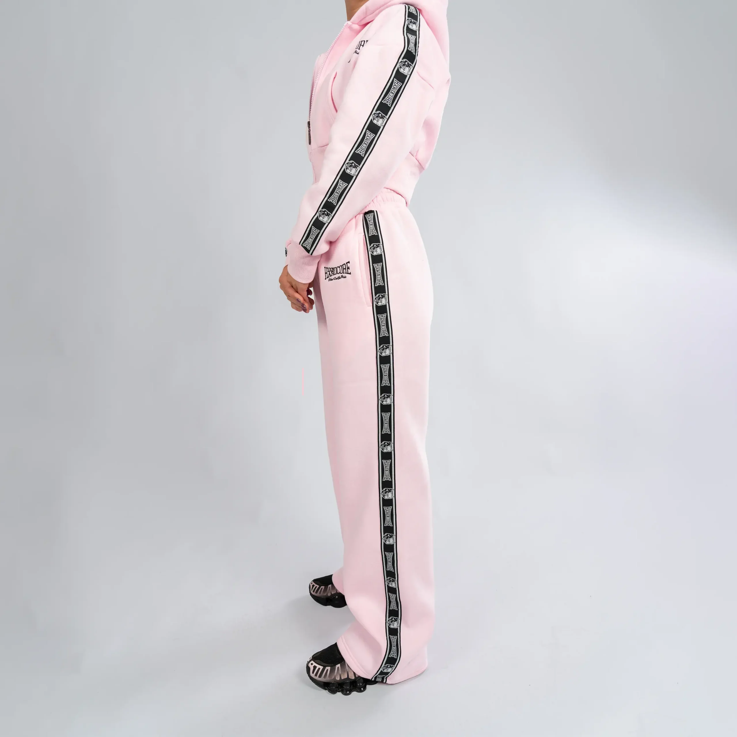 100% Hardcore Straight Fight Jogginghose Pink – Bild 5