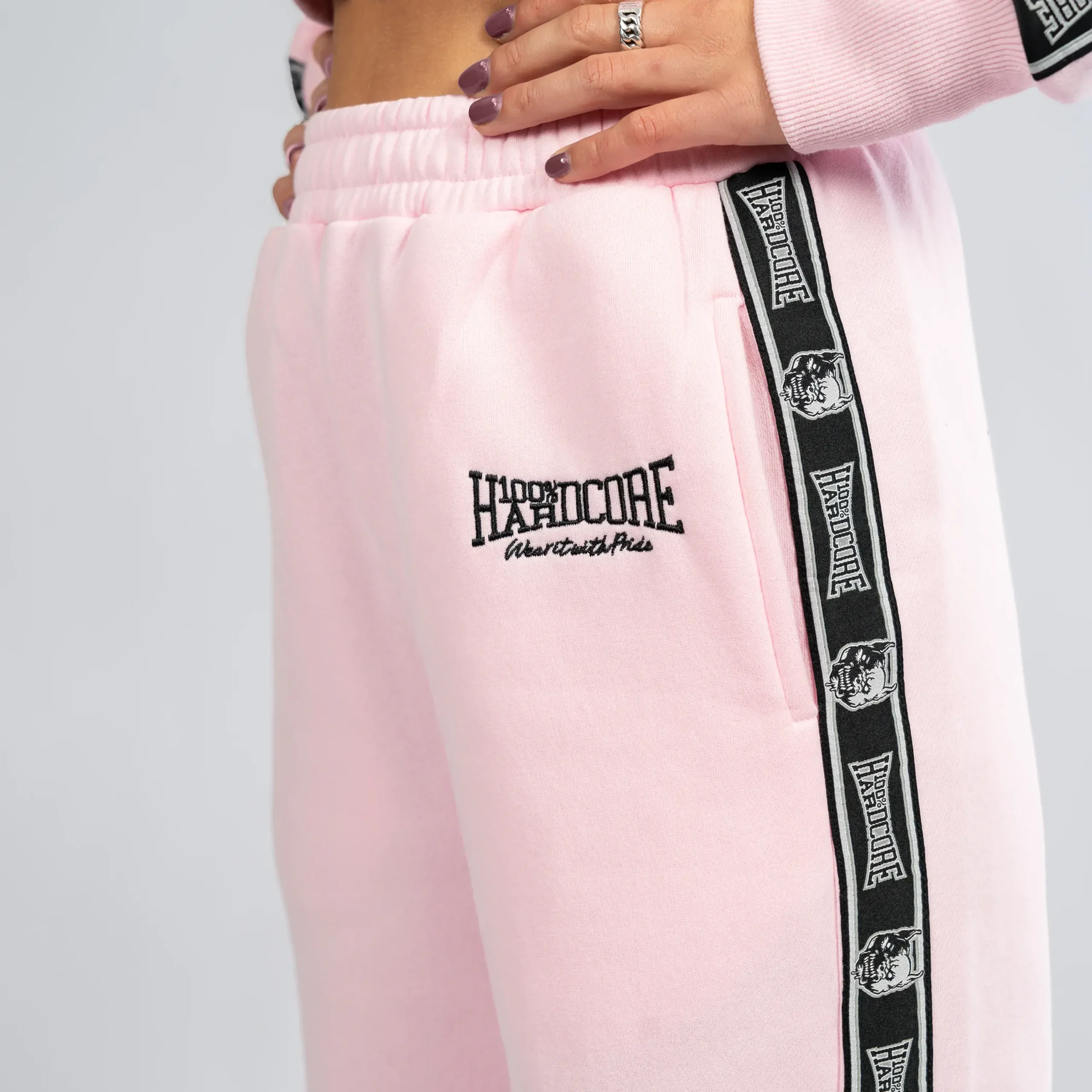 100% Hardcore Straight Fight Jogginghose Pink – Bild 6