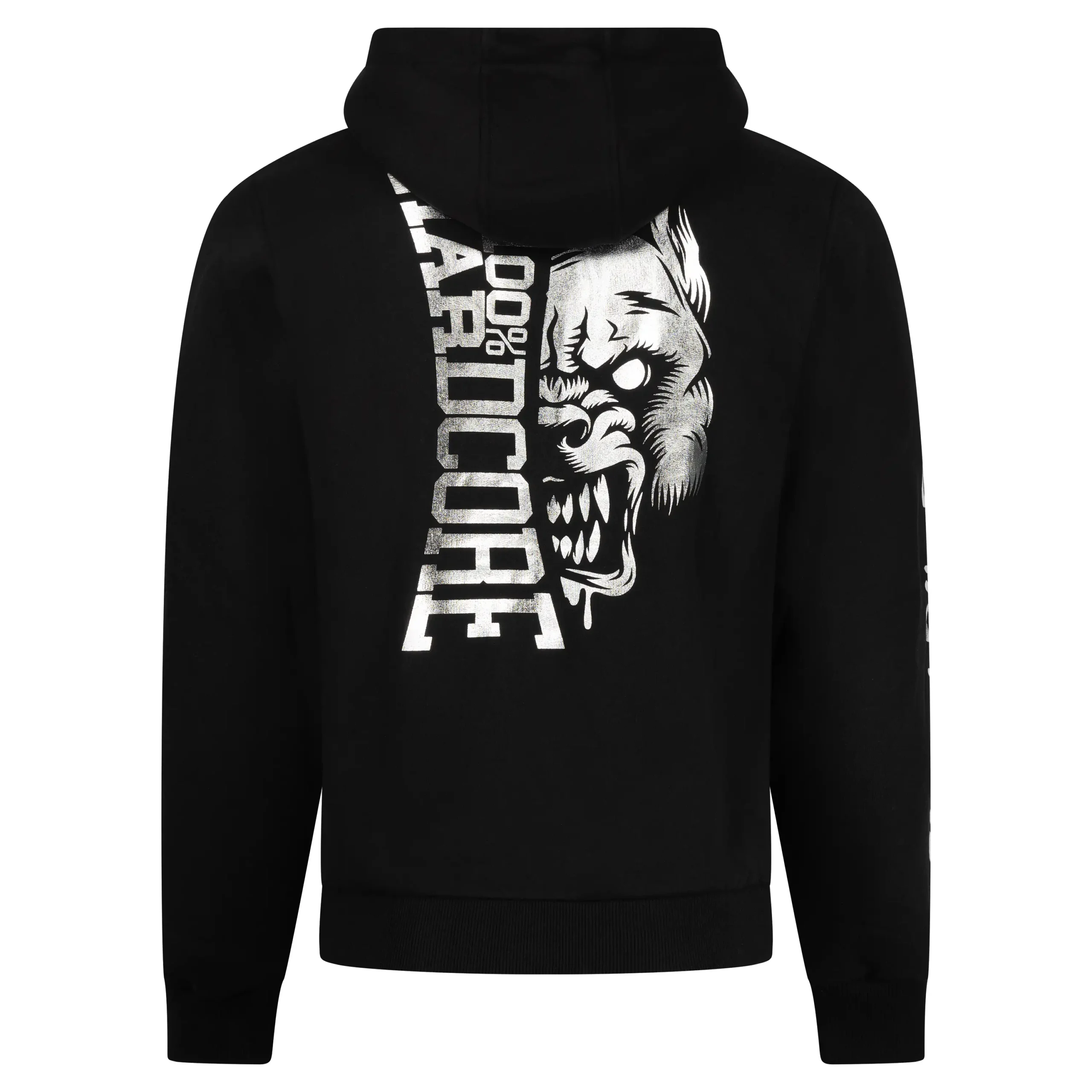 100% Hardcore Hooded Zipper Silver