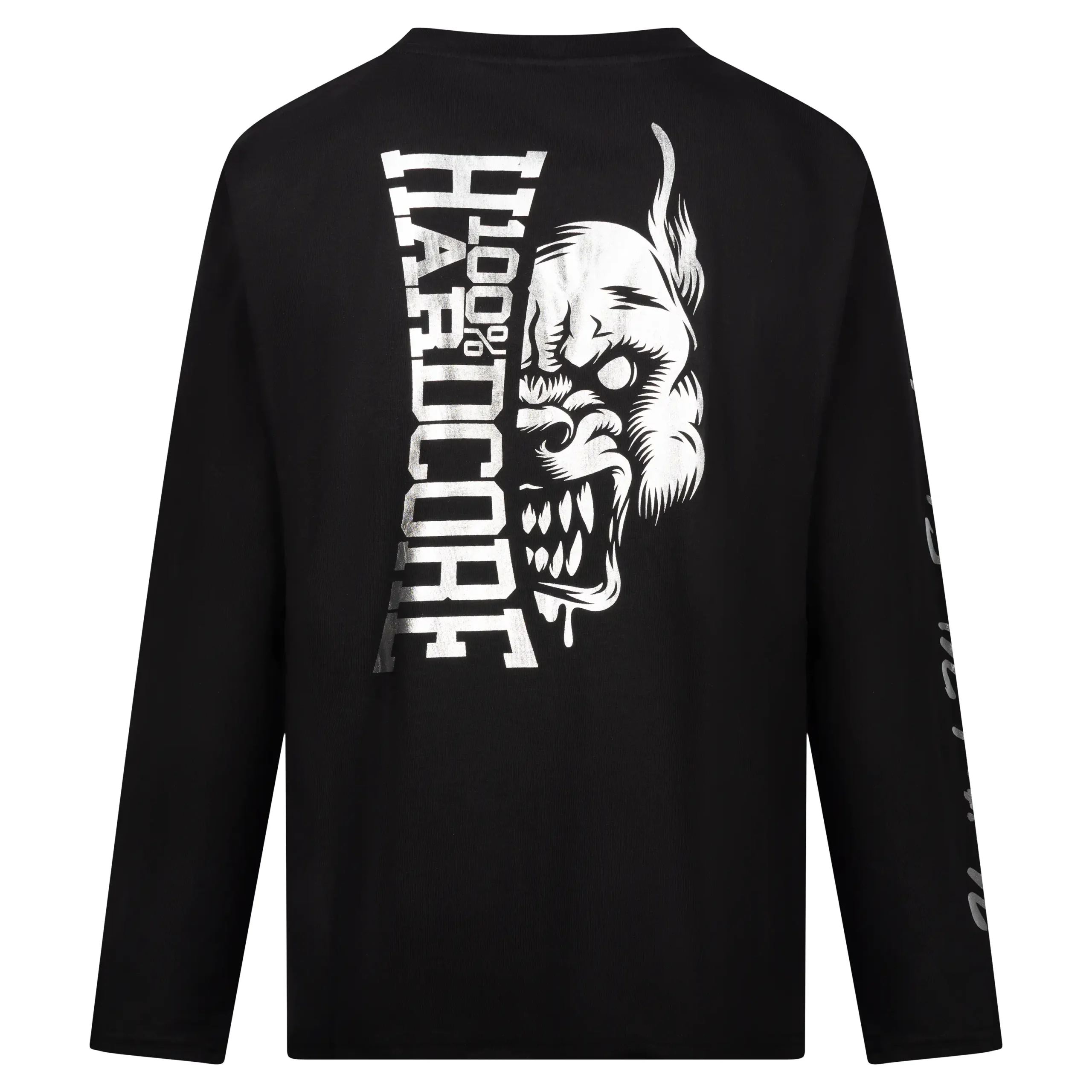 100% Hardcore Long-Sleeve Shirt, Silver