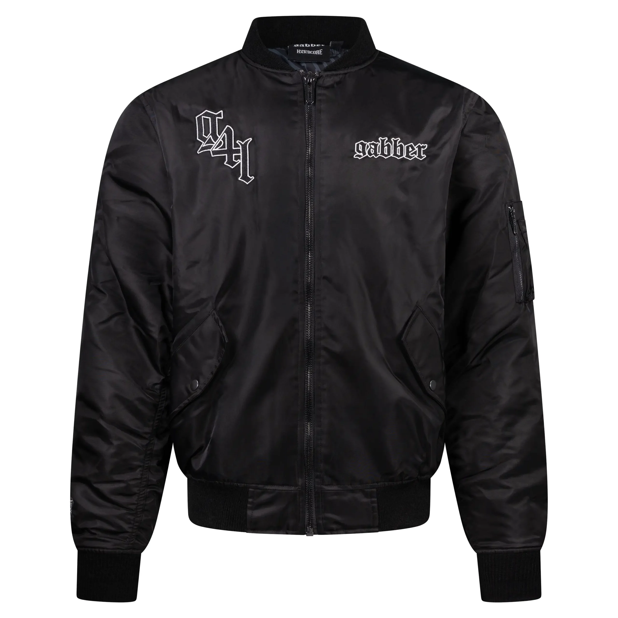 100% Hardcore Bomberjacke Gabber Striped – Bild 2