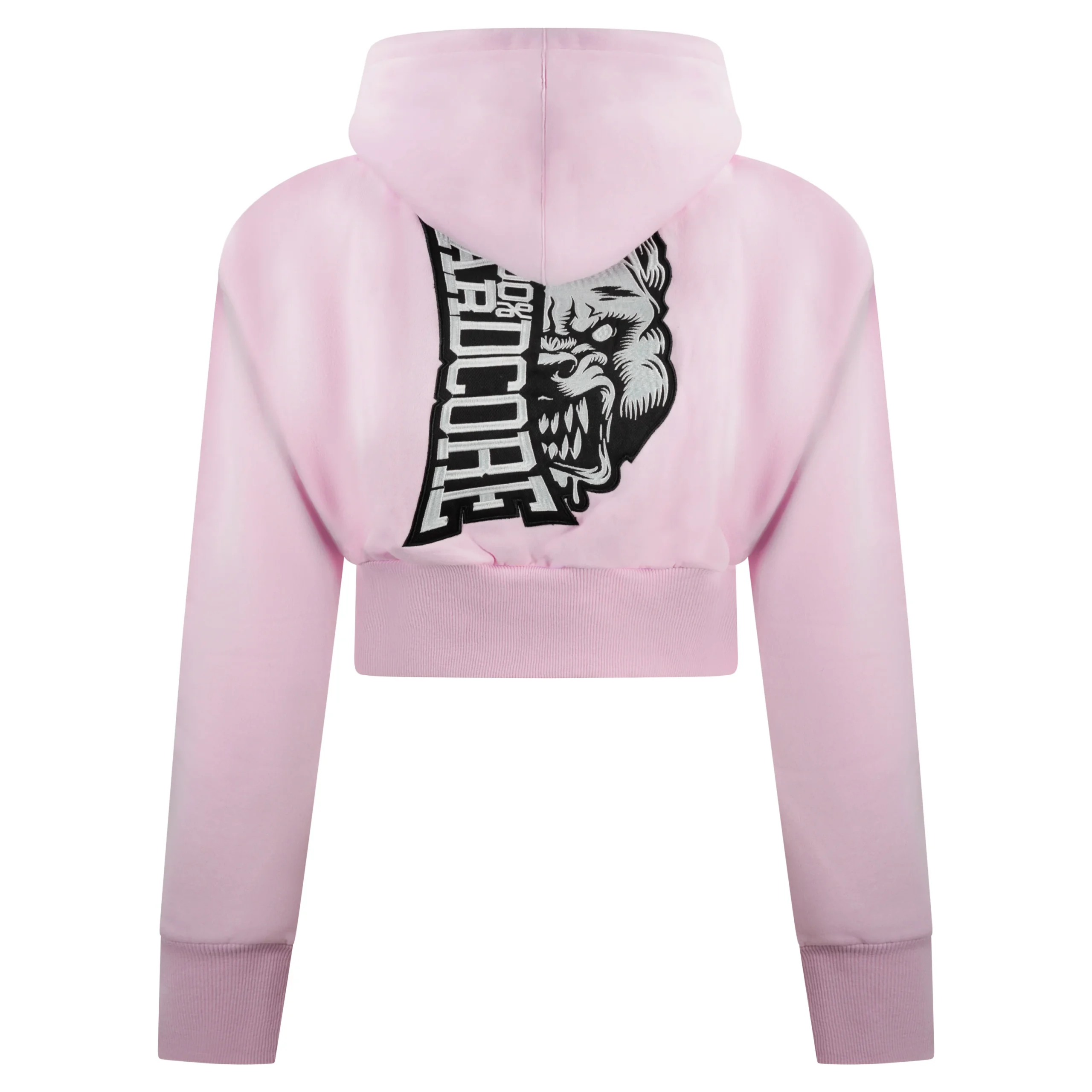 100% Hardcore Cropped Zipper Branded Rage Pink
