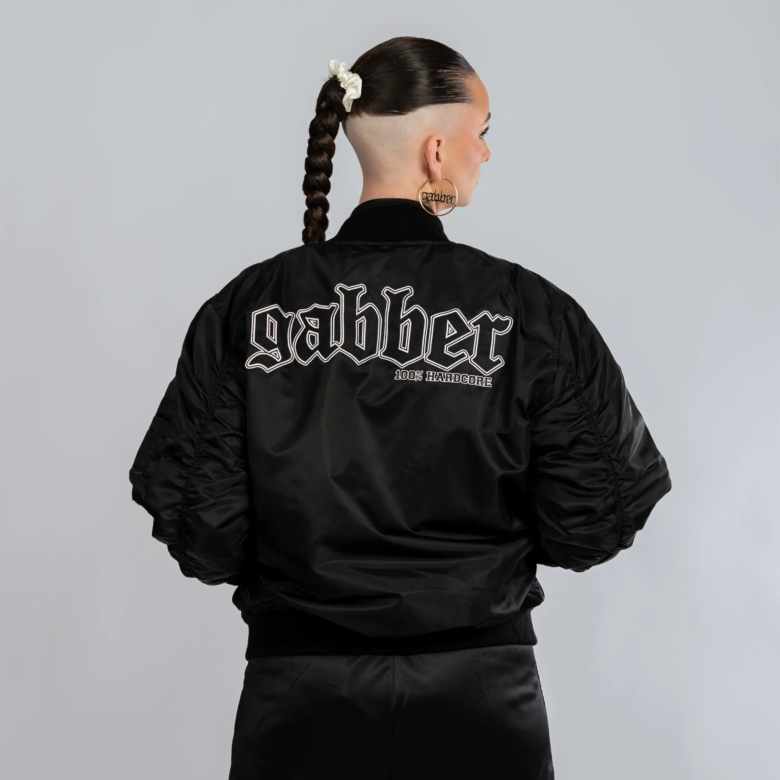 100% Hardcore Bomberjacke Gabber Striped – Bild 5